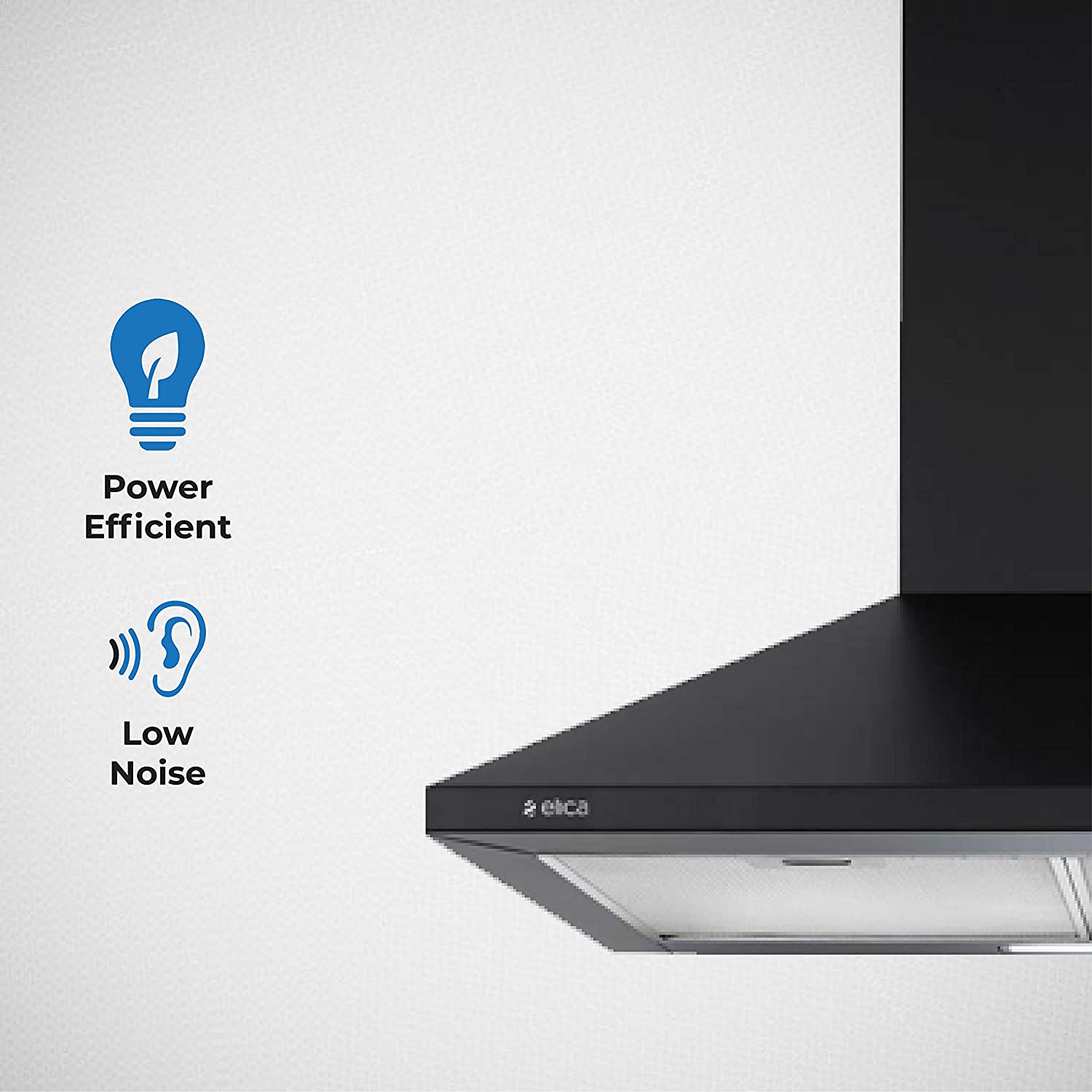 elica STRIP CF 60 NERO 60cm 880m3/hr Ducted Wall Mounted Chimney with Push Button Control (Black)_6