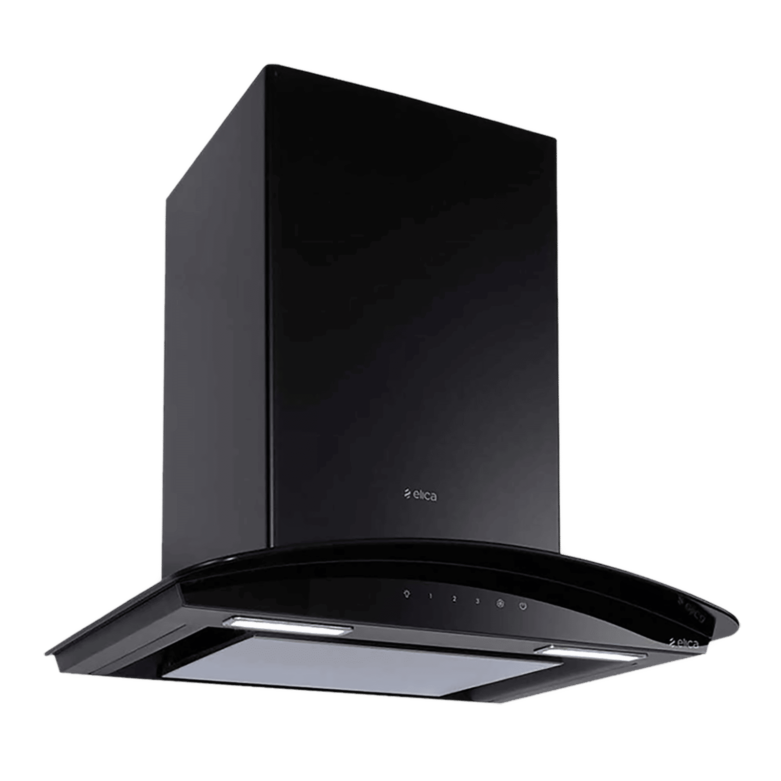 elica GLACE EDS 60 BK NERO T4V LED 60cm 1010m3/hr Ducted Wall Mounted Chimney with Touch Control Panel (Black)_4