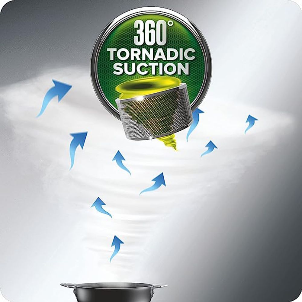 elica GLACE EDS 60 BK NERO T4V LED 60cm 1010m3/hr Ducted Wall Mounted Chimney with Touch Control Panel (Black)_5