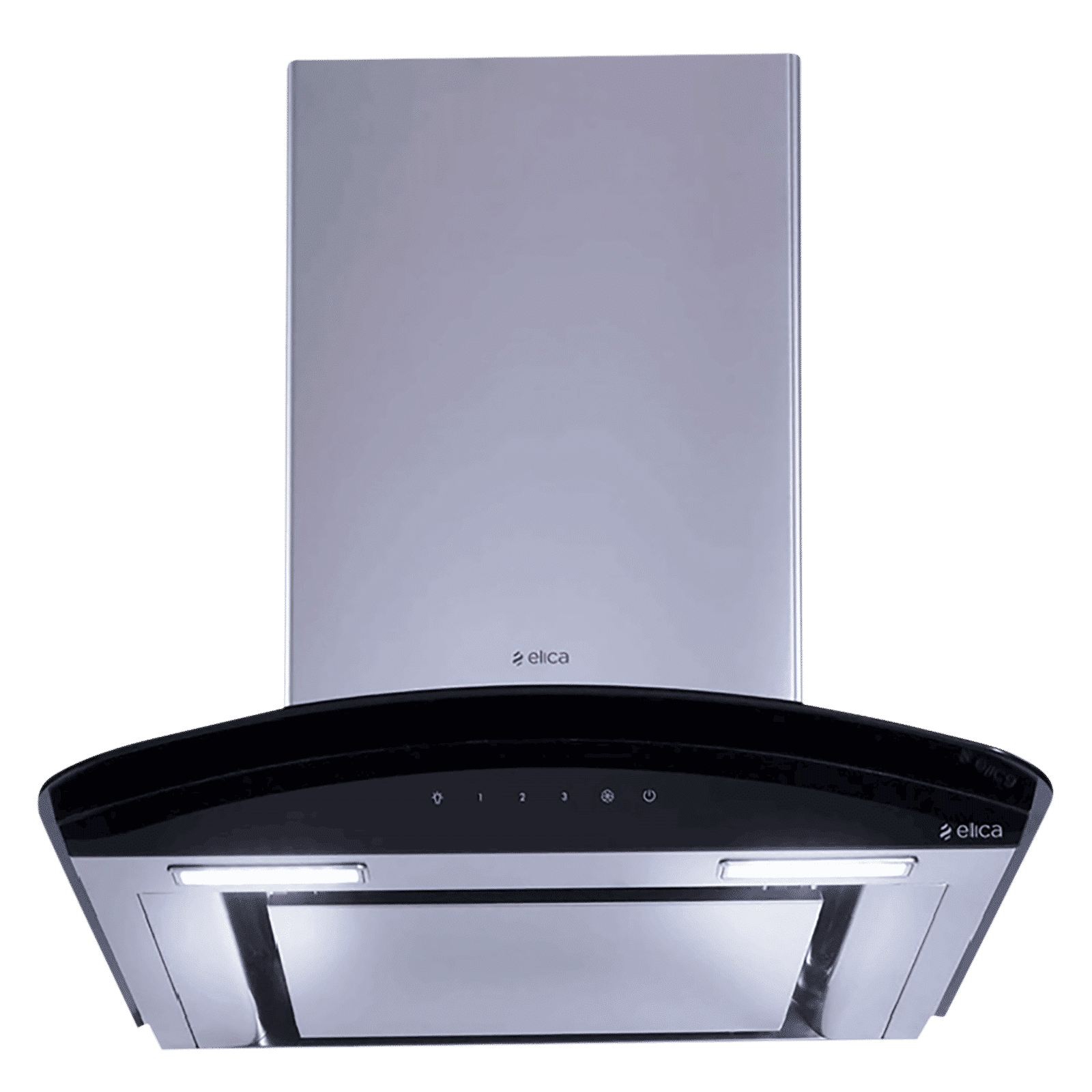 elica GLACE EDS HE LTW 60 BK NERO T4V LED 60cm 1010m3/hr Ducted Wall Mounted Chimney with Touch Control Panel (Silver)_6