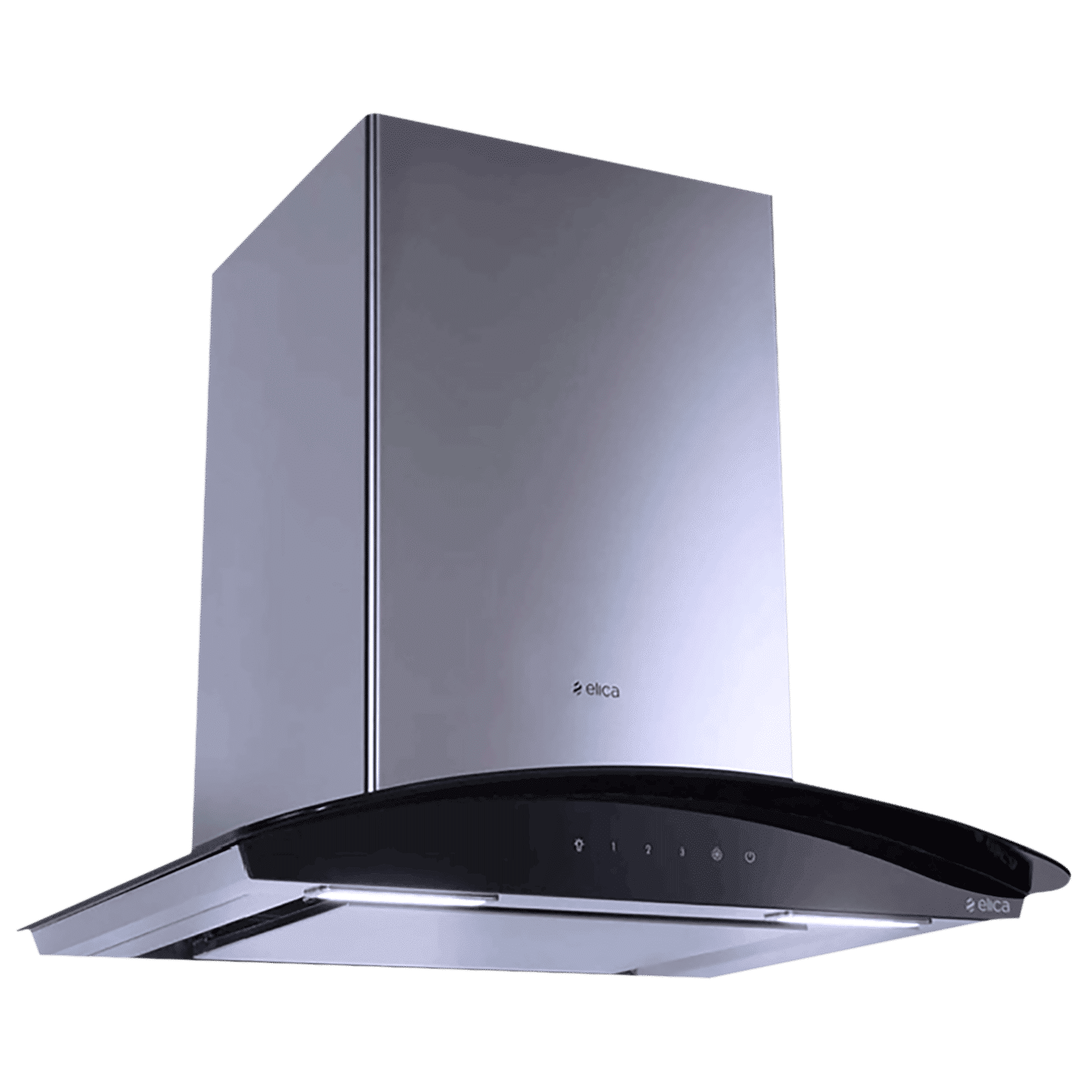 elica GLACE EDS HE LTW 60 BK NERO T4V LED 60cm 1010m3/hr Ducted Wall Mounted Chimney with Touch Control Panel (Silver)_4