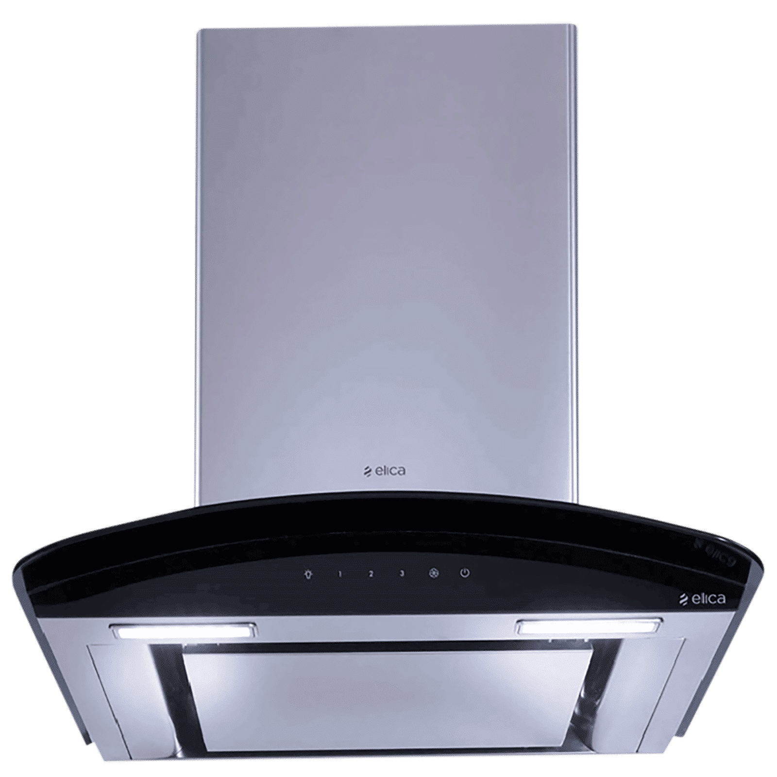 elica GLACE EDS HE LTW 60 BK NERO T4V LED 60cm 1010m3/hr Ducted Wall Mounted Chimney with Touch Control Panel (Silver)_5
