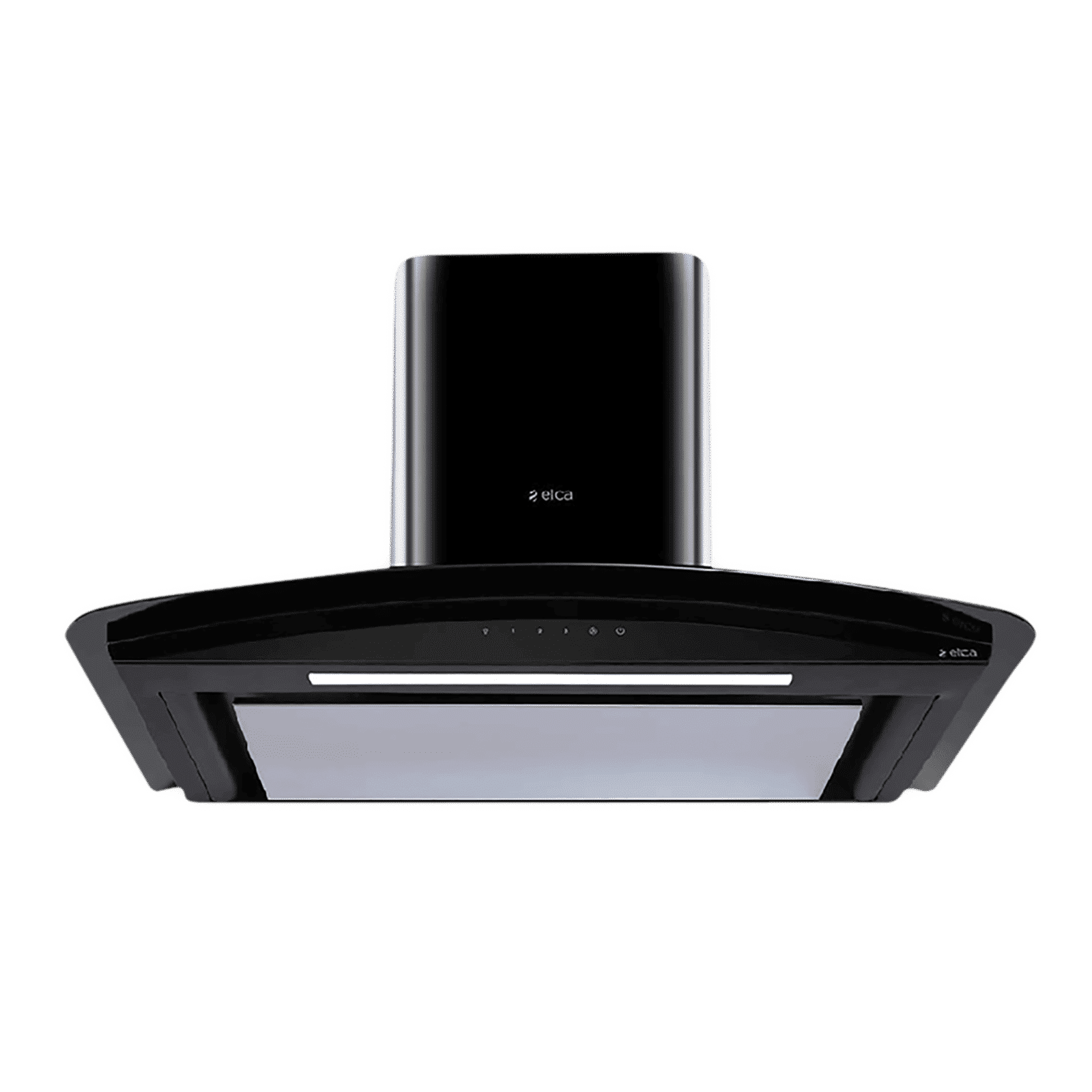 elica GLACE EDS HE LTW 90 BK NERO T4V LED S 90cm 1010m3/hr Ductless Wall Mounted Chimney with Touch Control Panel (Black)_4