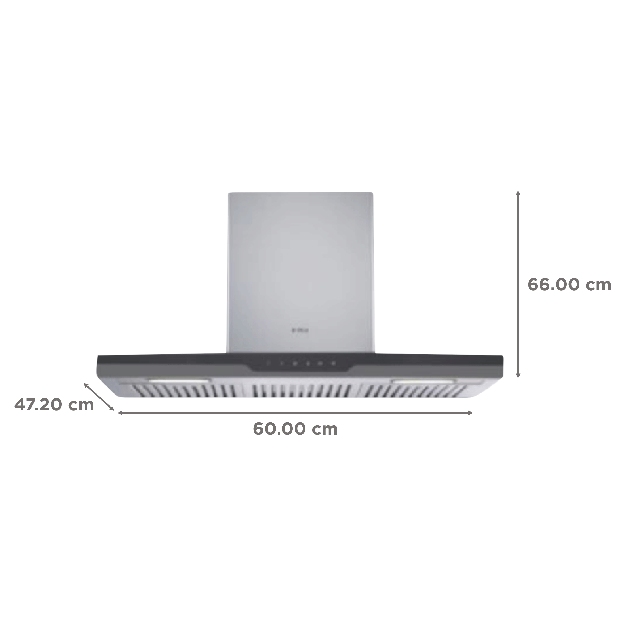 elica METEORITE ETB PLUS LTW 60 T4V LED 60cm 1220m3/hr Ducted Wall Mounted Chimney with Touch Control Panel (Silver) elica METEORITE ETB PLUS LTW 60 T4V LED 60cm 1220m3/hr Ducted Wall Mounted Chimney with Touch Control Panel (Silver)_2