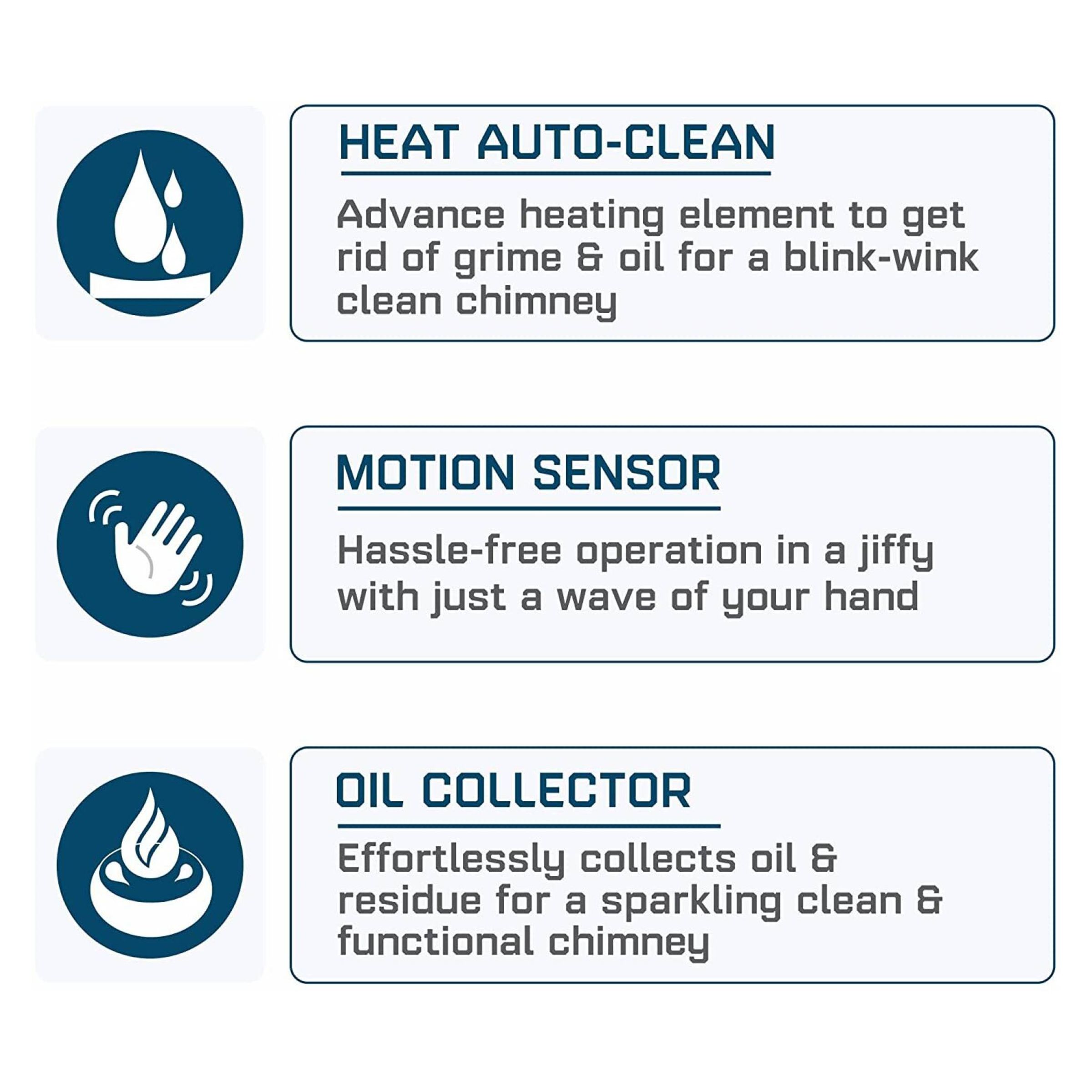 elica WD TBF HAC 60 MS NERO 60cm 1425m3/hr Ducted Auto Clean Wall Mounted Chimney with Touch Control Panel (Black)_12