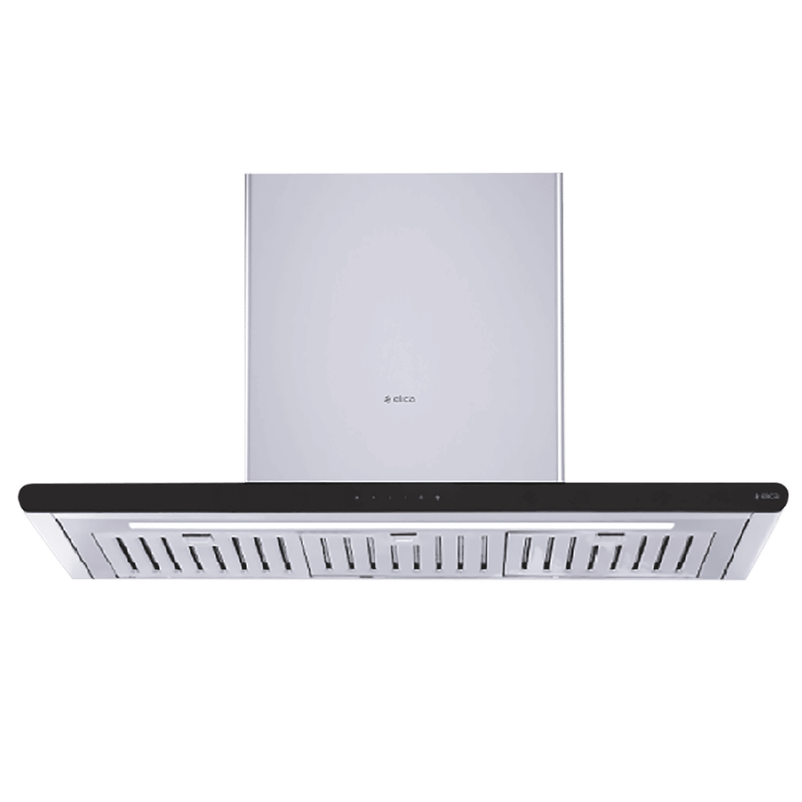 elica GALAXY ETB PLUS LTW 90 T4V LED 90cm 1200m3/hr Ductless Wall Mounted Chimney with Touch Control Panel (Silver)_1
