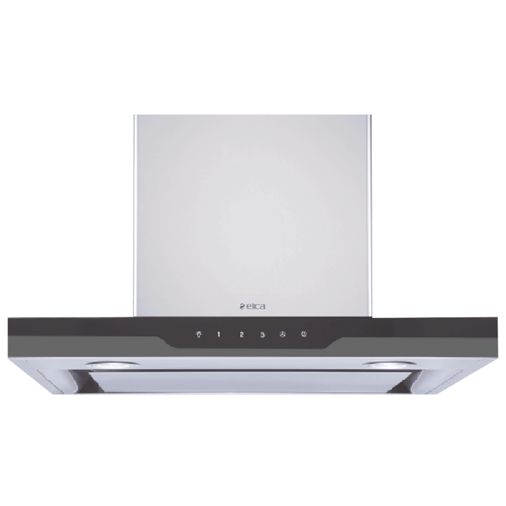 elica METEORITE EDS HE LTW 60 T4V LED 60cm 1010m3/hr Ducted Wall Mounted Chimney with Touch Control Panel (Silver)_1