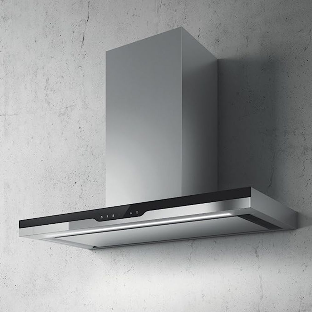 elica METEORITE EDS HE LTW 90 T4V LED 90cm 1220m3/hr Ducted Wall Mounted Chimney with Touch Control Panel (Silver)_6