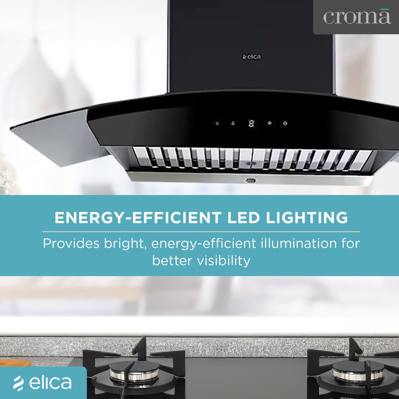 elica WDAT HAC 90 NERO 90cm 1200m3/hr Ductless Auto Clean Wall Mounted Chimney with Touch Control Panel (Black) elica WDAT HAC 90 NERO 90cm 1200m3/hr Ductless Auto Clean Wall Mounted Chimney with Touch Control Panel (Black)_10