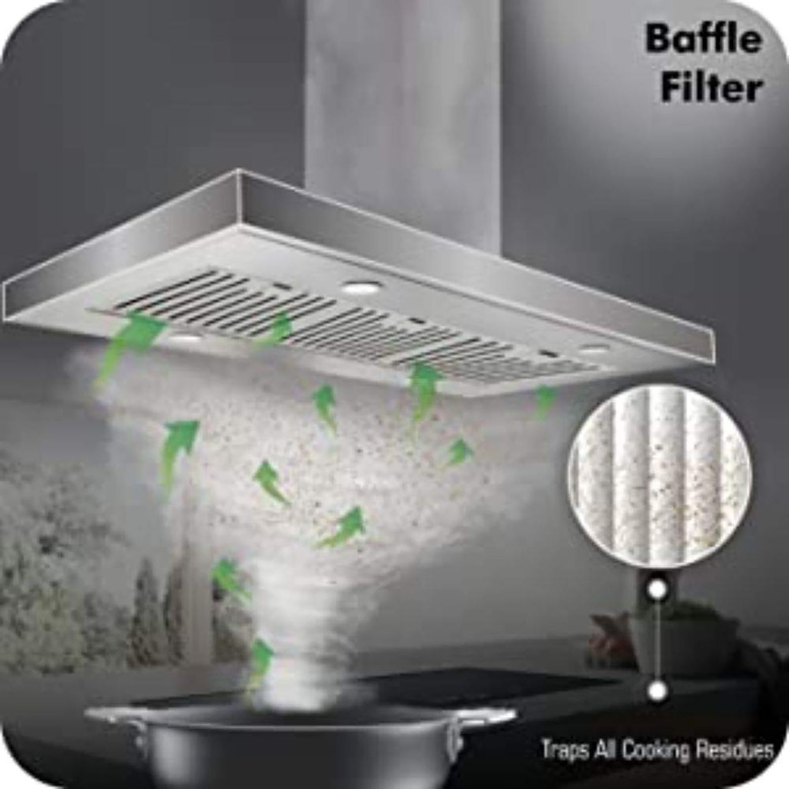 elica WDAT HAC NERO 60cm 1200m3/hr Ducted Auto Clean Wall Mounted Chimney with Touch Control Panel (Black)_10