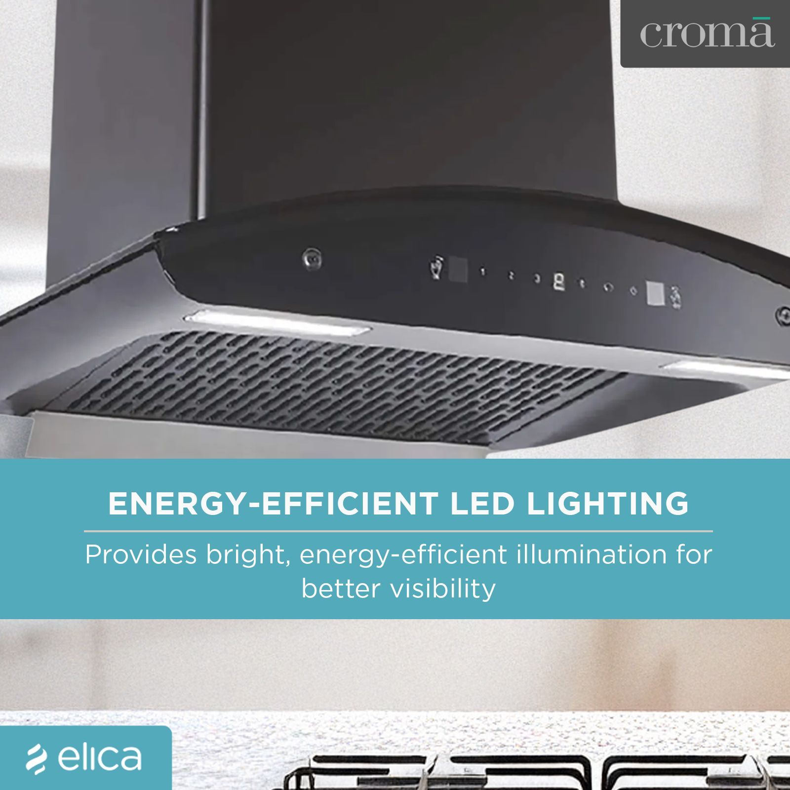 elica WD TFL HAC 60 MS NERO 60cm 1425m3/hr Ducted Auto Clean Wall Mounted Chimney with Touch Control Panel (Black)_14