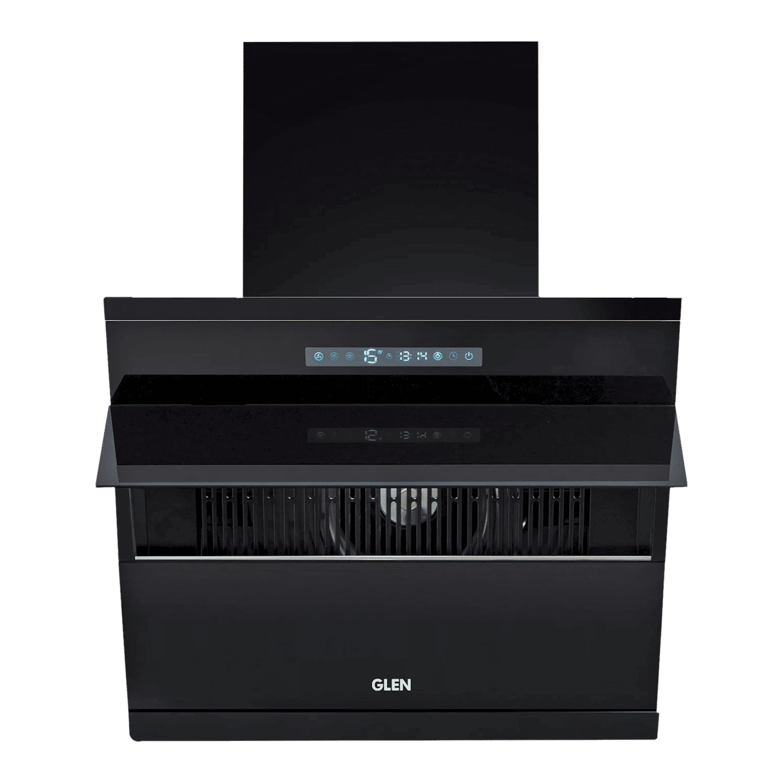 GLEN GL 6073 BL ACLN MS 60cm 1400m3/hr Ducted Auto Clean Wall Mounted Chimney with Touch Control Panel (Black)_1