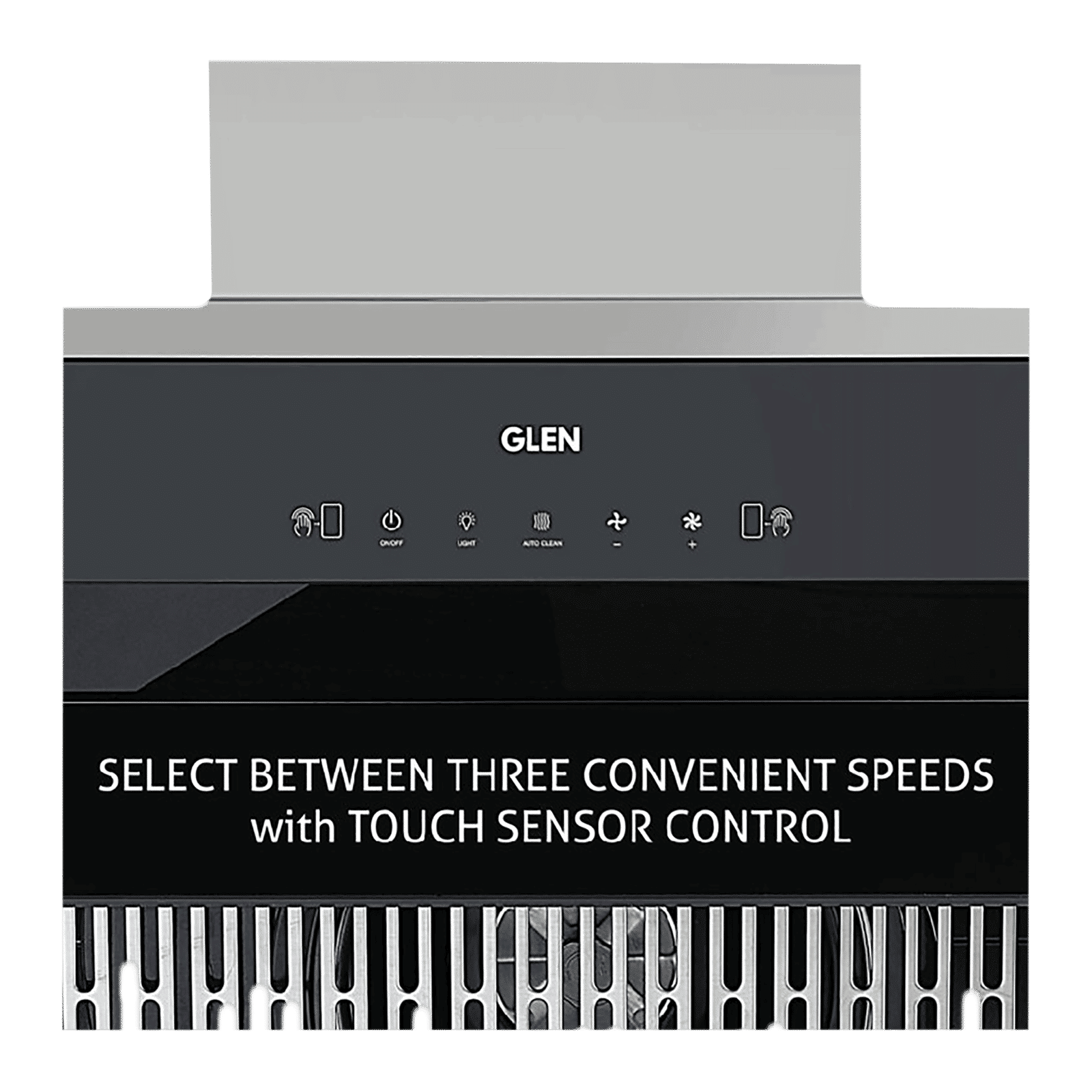 GLEN GL 6073 BL ACLN MS 60cm 1400m3/hr Ducted Auto Clean Wall Mounted Chimney with Touch Control Panel (Black)_10