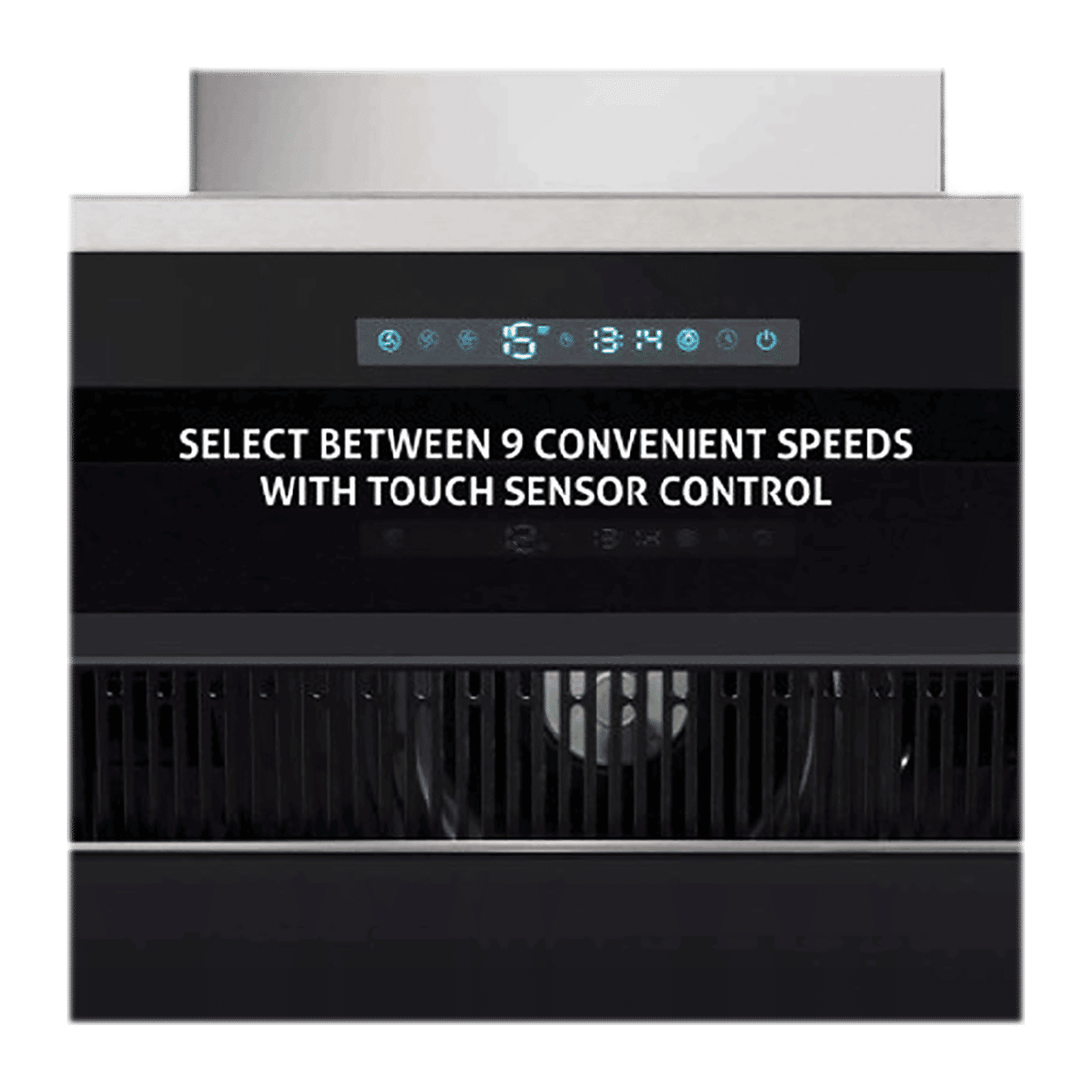 GLEN GL 6073 BL ACLN MS 75cm 1400m3/hr Ducted Auto Clean Wall Mounted Chimney with Touch Control Panel (Black)_6