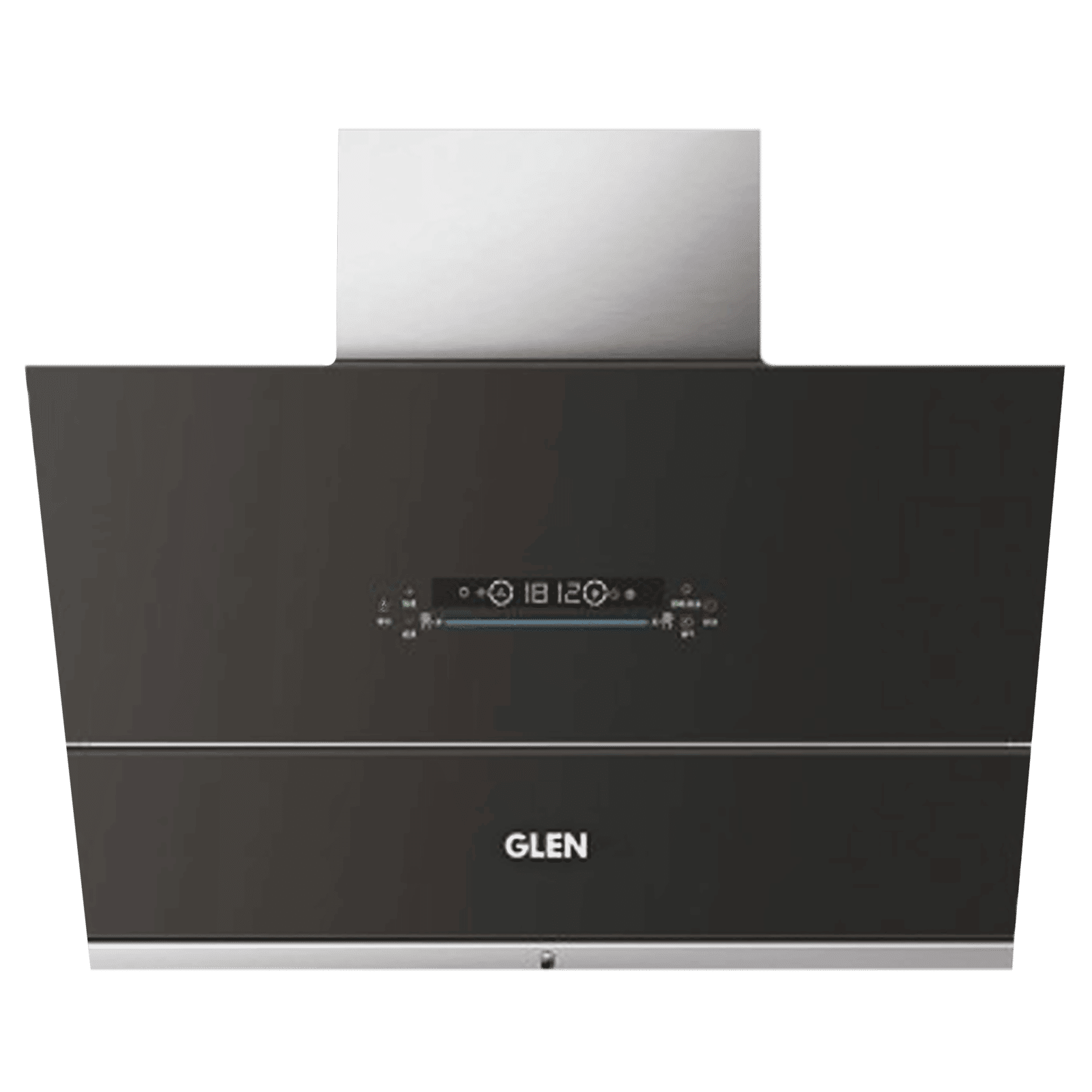 GLEN GL 6074 BL ACLN MS 60cm 1400m3/hr Ducted Auto Clean Wall Mounted Chimney with Touch Control Panel (Black)_1