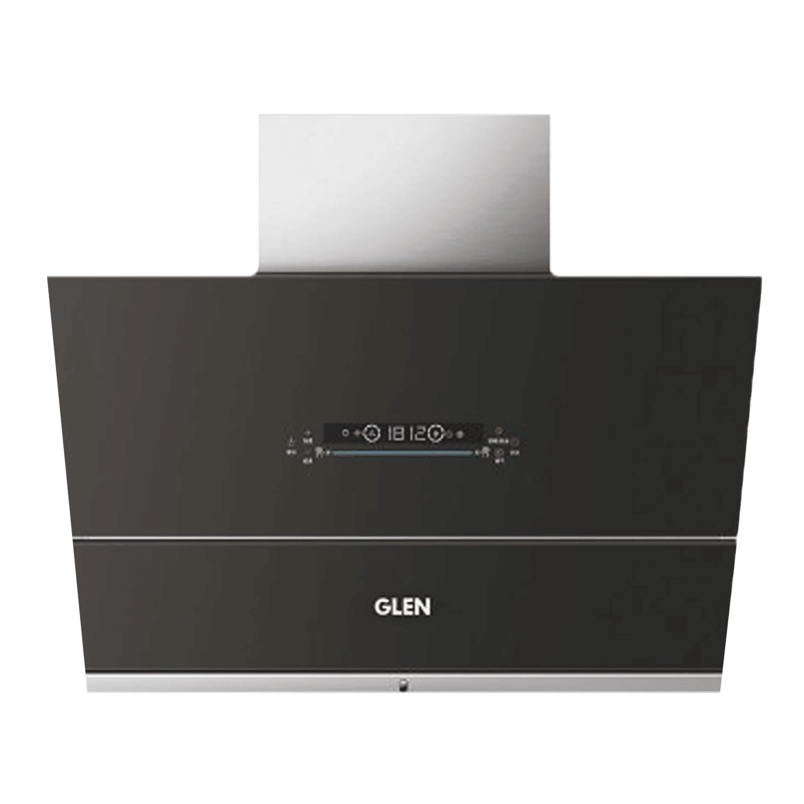 GLEN GL 6074 BL ACLN MS 90cm 1400m3/hr Ducted Auto Clean Wall Mounted Chimney with Touch Control Panel (Black)_1