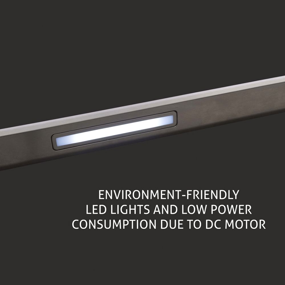 GLEN GL 6074 BL ACLN MS 90cm 1400m3/hr Ducted Auto Clean Wall Mounted Chimney with Touch Control Panel (Black)_5