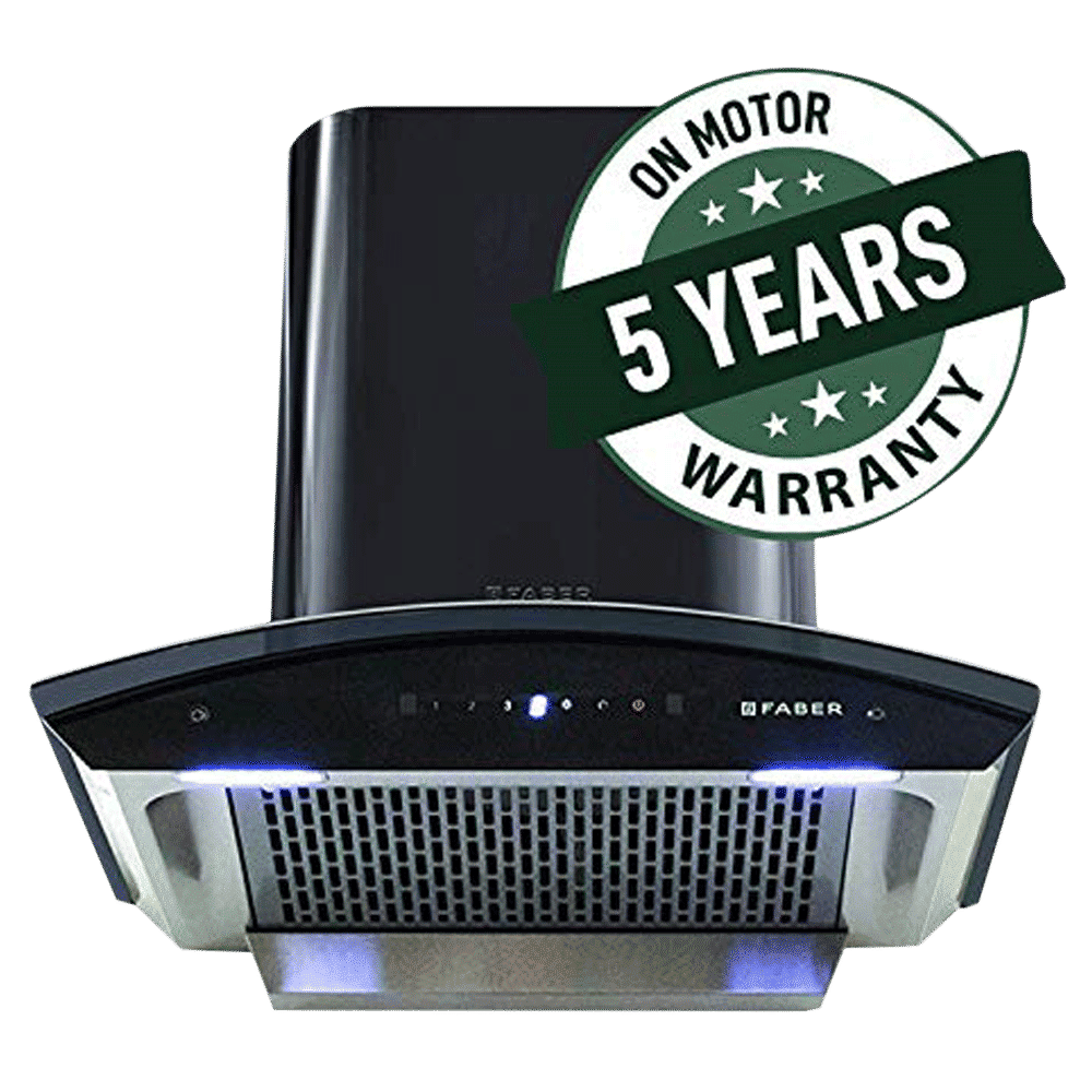 FABER Orient 60cm 1200m3/hr Ducted Auto Clean Wall Mounted Chimney with Touch Controls (Black)_4