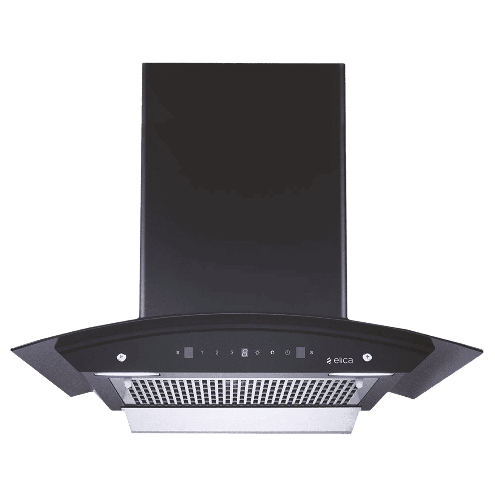 elica WDFL 606 HAC LTW MS NERO 60cm 1200m3/hr Ducted Auto Clean Wall Mounted Chimney with Touch Control Panel (Black)_1