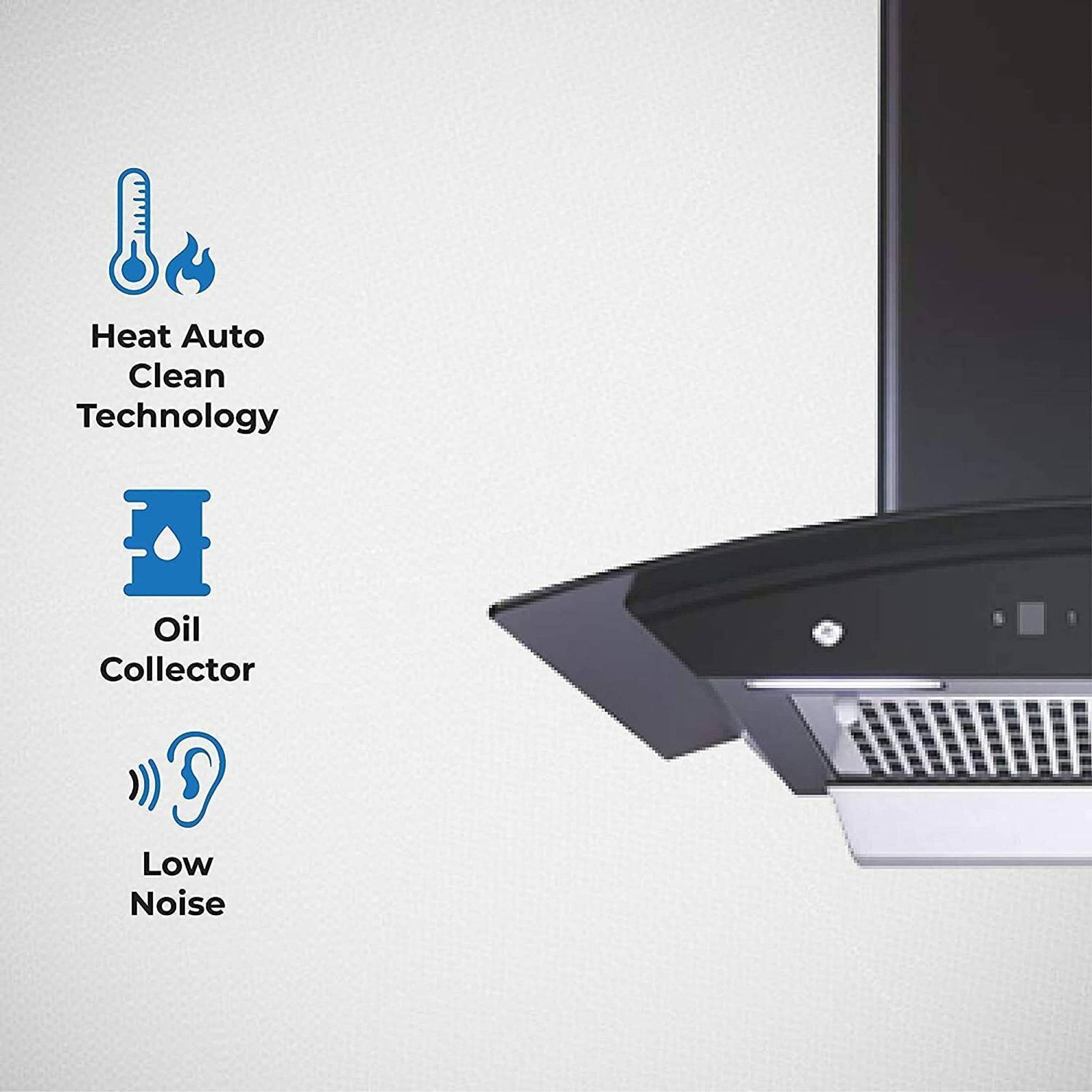 elica WDFL 606 HAC LTW MS NERO 60cm 1200m3/hr Ducted Auto Clean Wall Mounted Chimney with Touch Control Panel (Black)_11