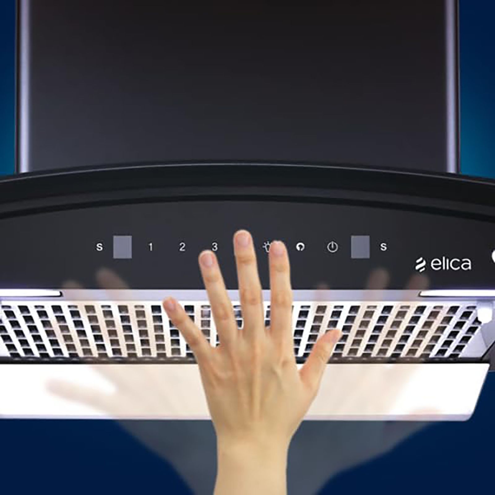 elica WDFL 606 HAC LTW MS NERO 60cm 1200m3/hr Ducted Auto Clean Wall Mounted Chimney with Touch Control Panel (Black)_9