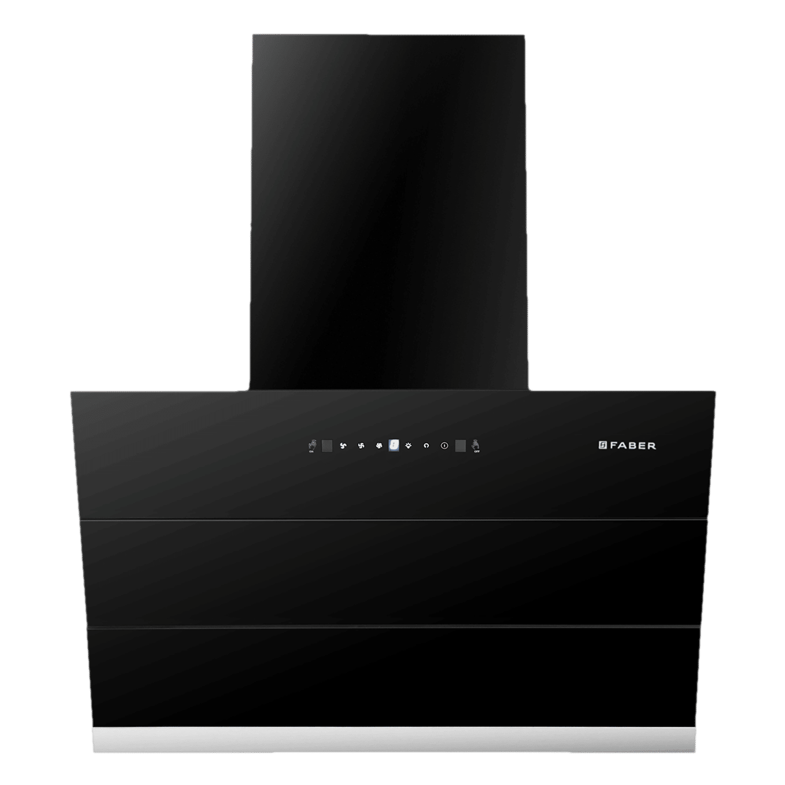 FABER ZENITH FL SC AC BK 60cm 1350m3/hr Ducted Auto Clean Wall Mounted Chimney with Touch Control (Black)_1