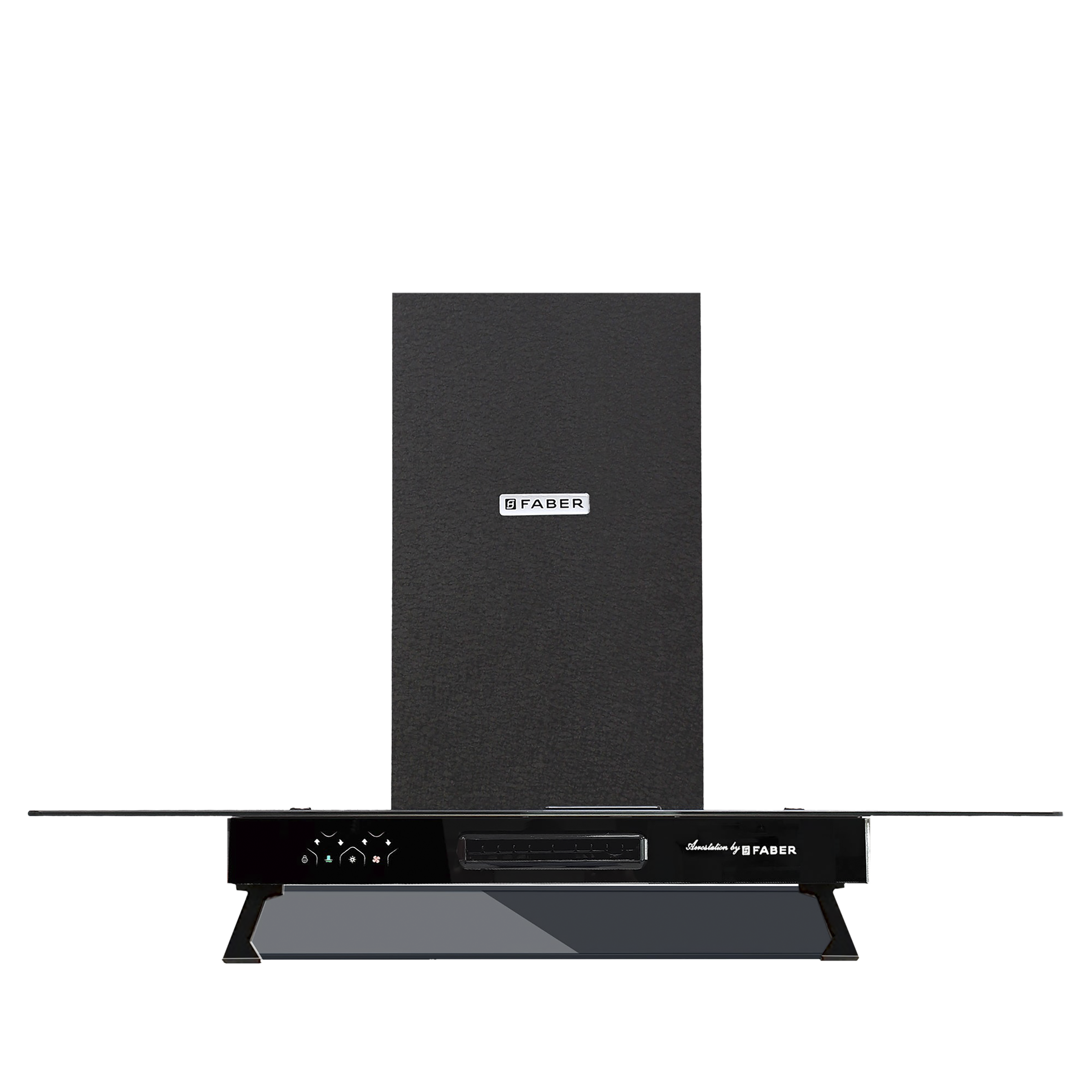 FABER AEROSTATION STAR PRO 3D AB TC 90cm 1095m3/hr Ducted Wall Mounted Chimney with Backlit Touch (Alligator Black)_7