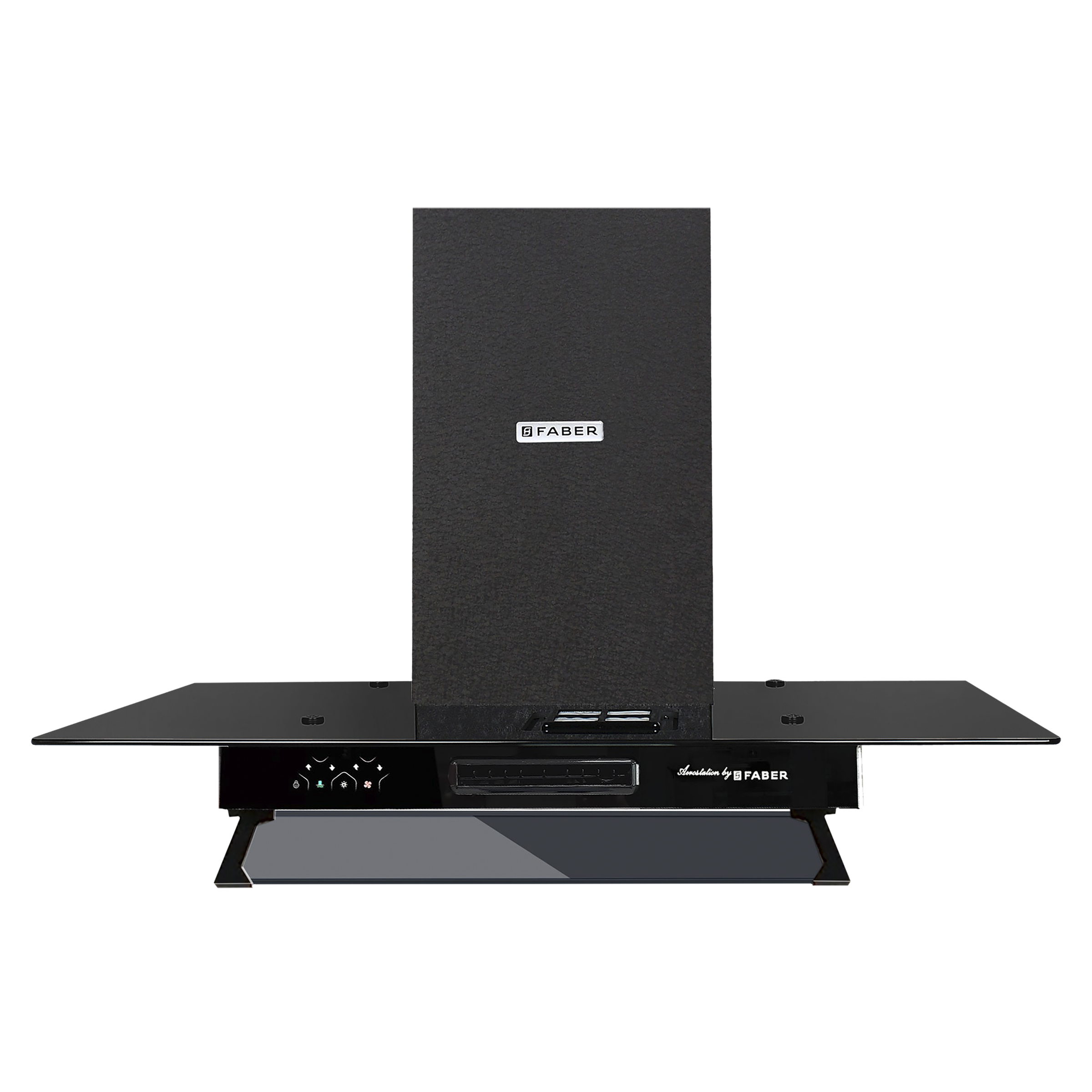 FABER AEROSTATION STAR PRO 3D AB TC 90cm 1095m3/hr Ducted Wall Mounted Chimney with Backlit Touch (Alligator Black)_10