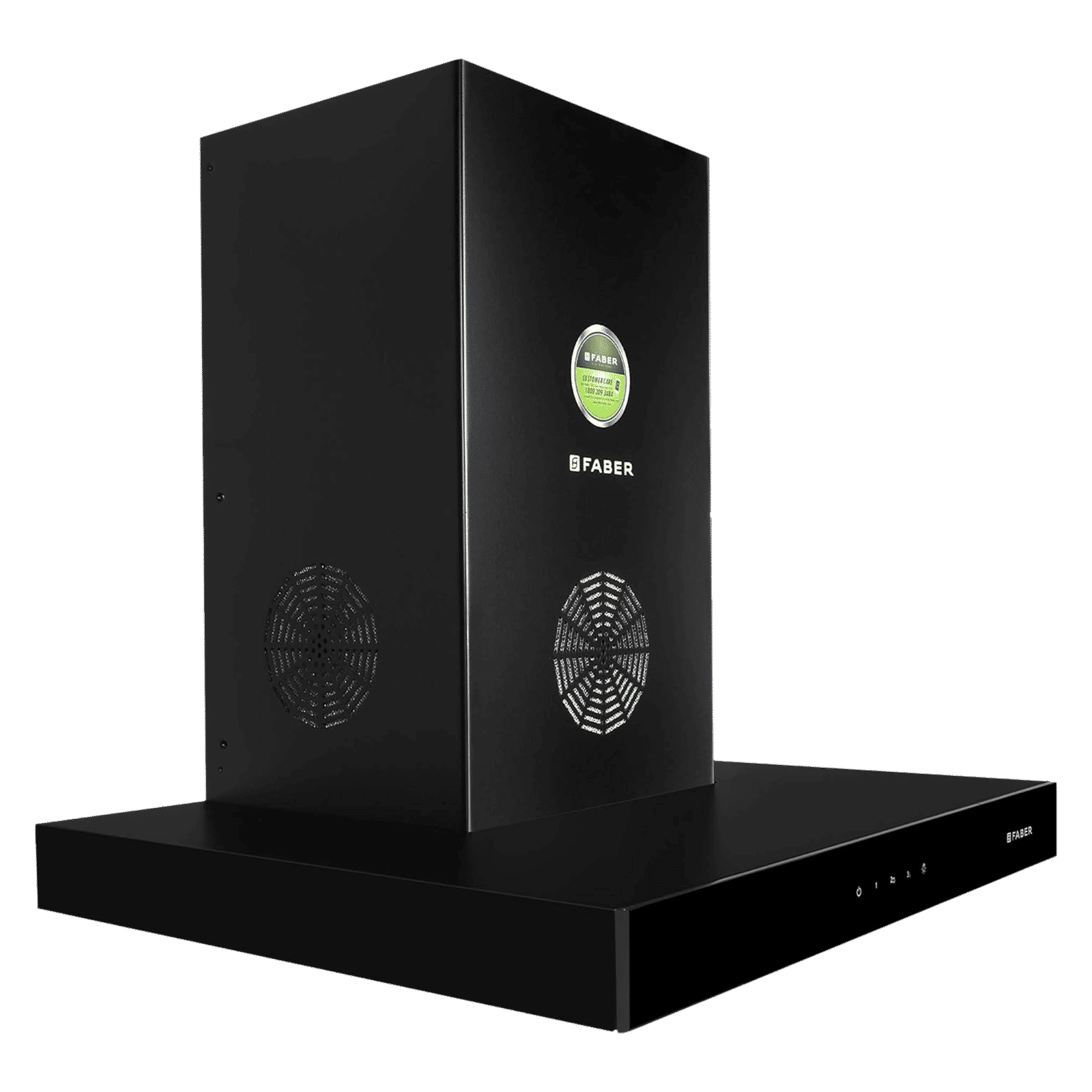 FABER STILUX 3D PLUS MAX T2S2 BK TC 60cm 1350m3/hr Ductless Wall Mounted Chimney with Touch Control Panel (Black)_13