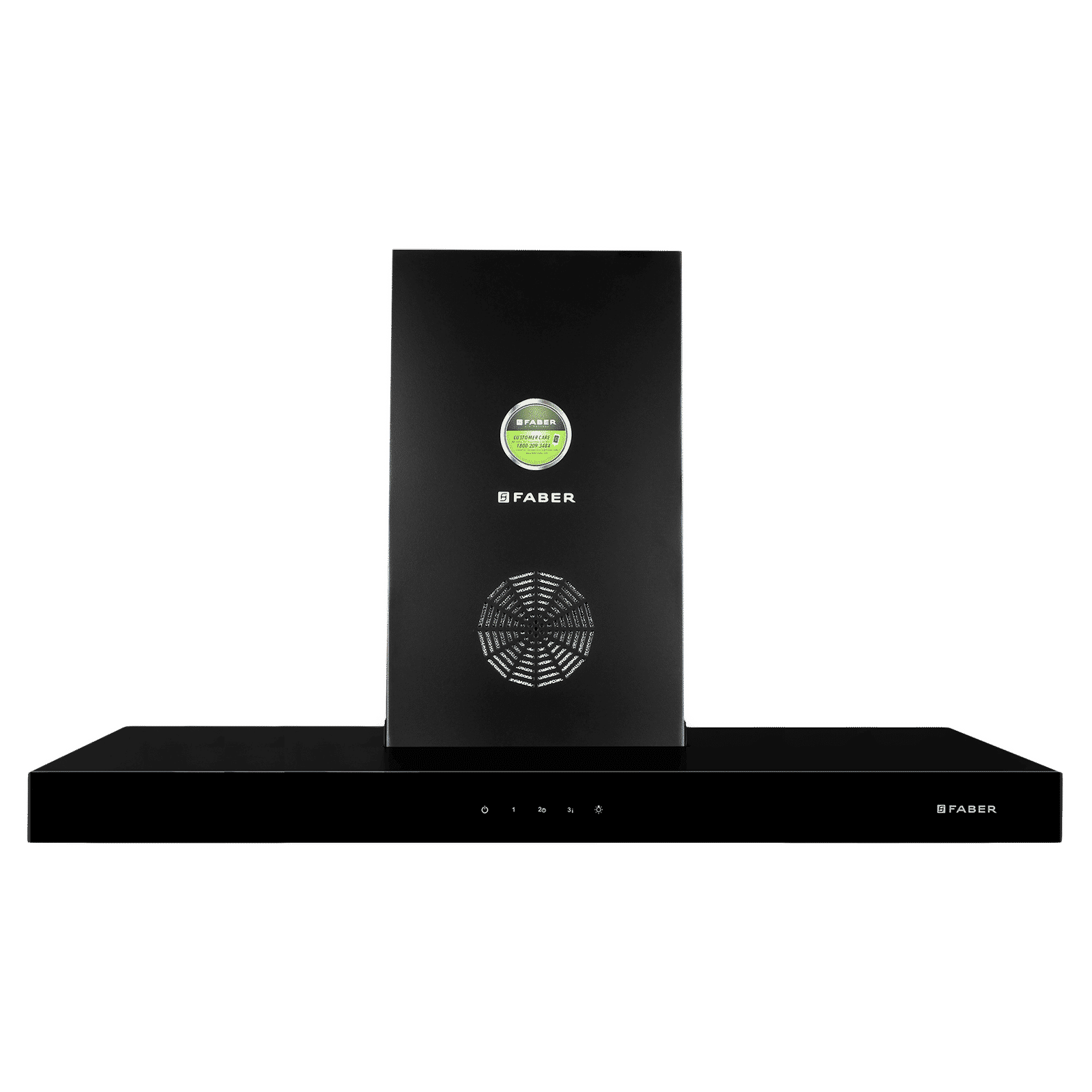 FABER STILUX 3D PLUS MAX T2S2 BK TC 90cm 1350m3/hr Ducted Wall Mounted Chimney with Touch Control Panel (Black)_1