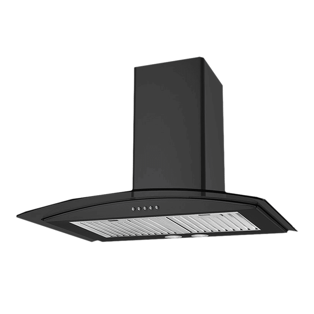 KAFF FLO BF 60cm 1000m3/hr Ducted Wall Mounted Chimney with Soft Push Button Control (Black)_18
