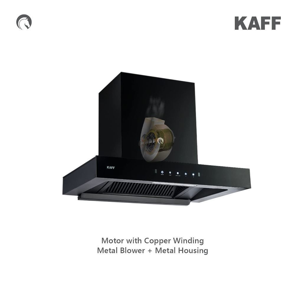 KAFF Casto DHC 60cm 1250m3/hr Ducted Auto Clean Wall Mounted Chimney with Thermostatic Touch Control Panel (Black)_9