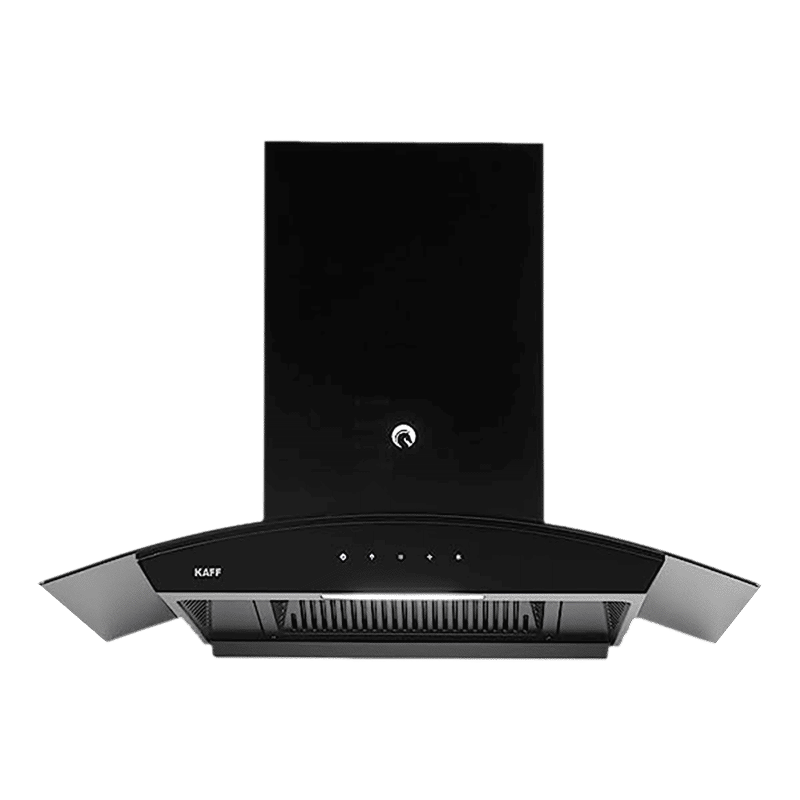 KAFF VASCO DHC 75cm 1250m3/hr Ducted Auto Clean Wall Mounted Chimney with Touch Control Panel (Black)_1