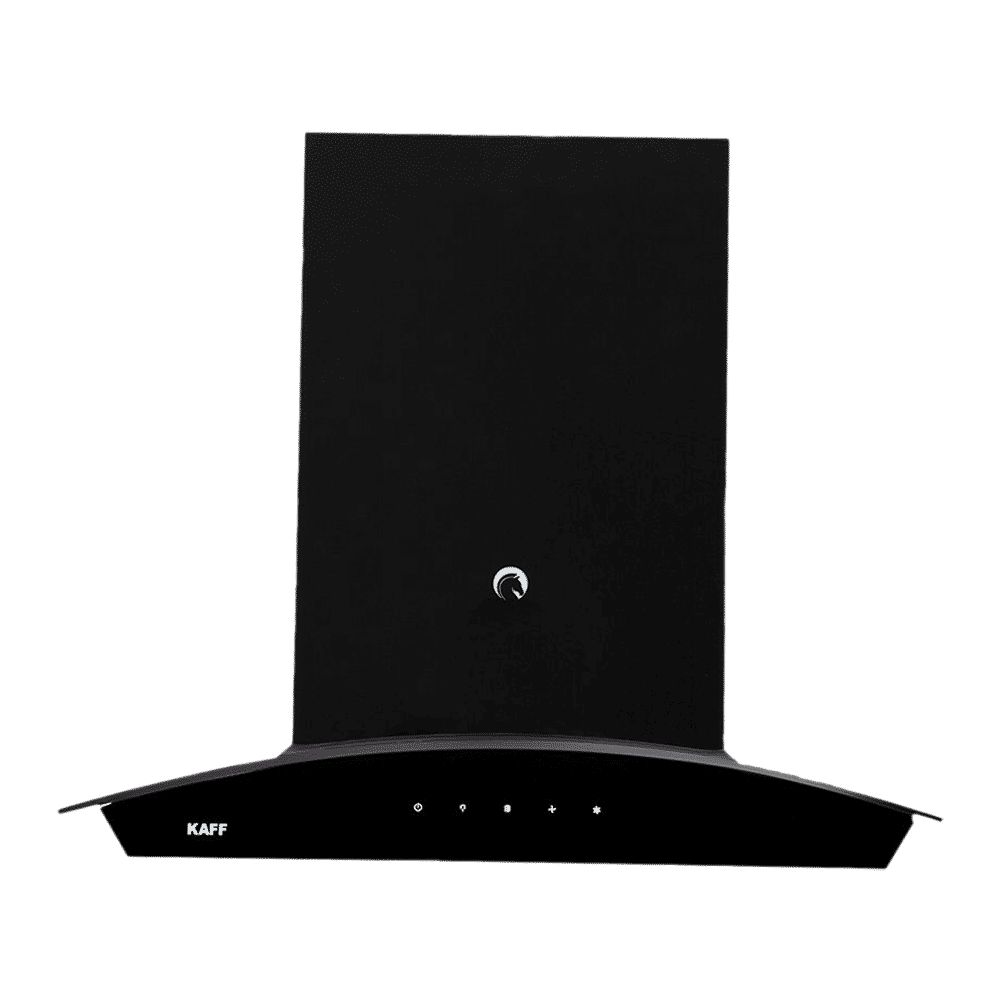 KAFF VASCO DHC 75cm 1250m3/hr Ducted Auto Clean Wall Mounted Chimney with Touch Control Panel (Black)_4