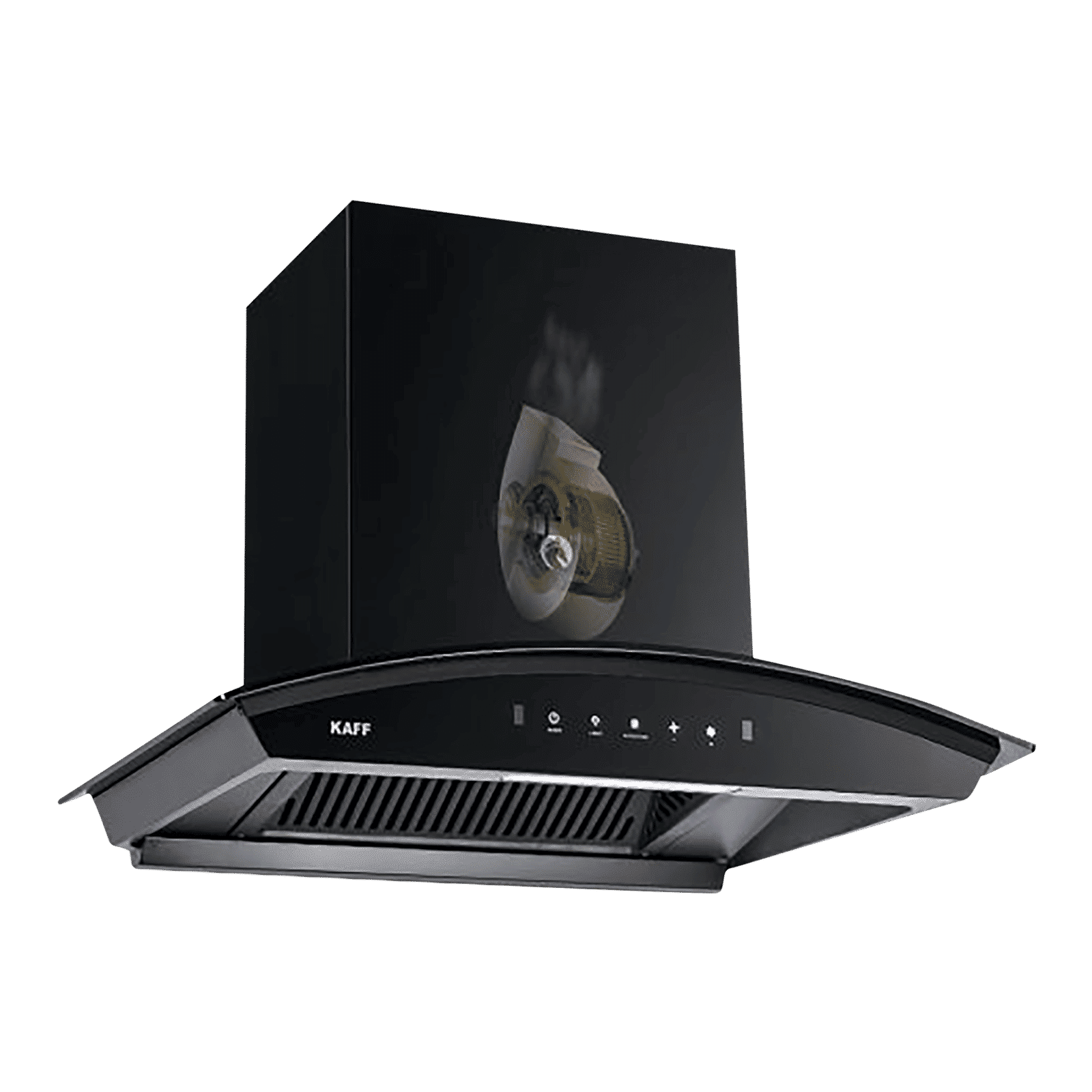 KAFF VASCO DHC 75cm 1250m3/hr Ducted Auto Clean Wall Mounted Chimney with Touch Control Panel (Black)_6