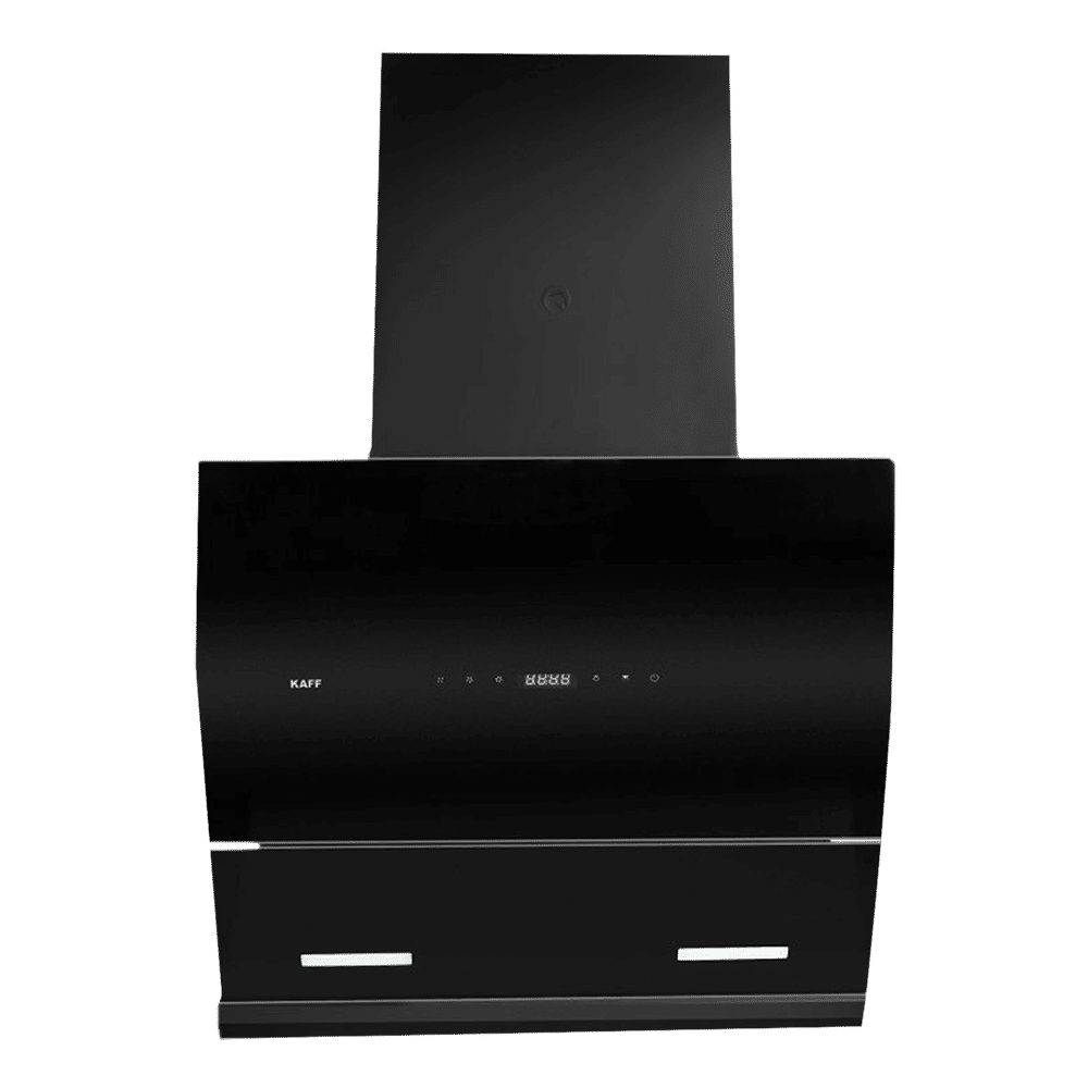 KAFF LYRA DHC 60cm 1250m3/hr Ducted Auto Clean Wall Mounted Chimney with Thermostatic Touch Control (Black)_1