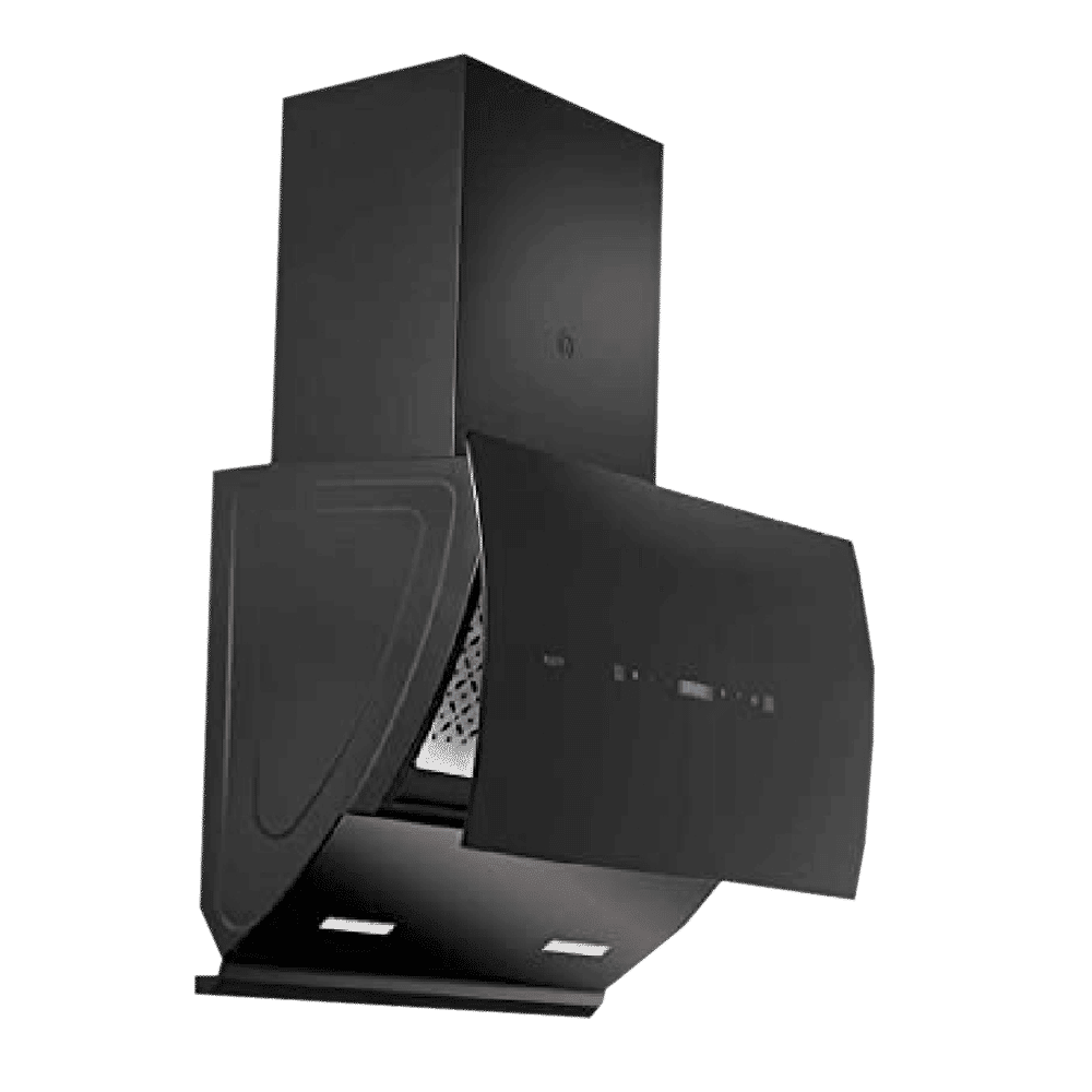 KAFF LYRA DHC 60cm 1250m3/hr Ducted Auto Clean Wall Mounted Chimney with Thermostatic Touch Control (Black)_4