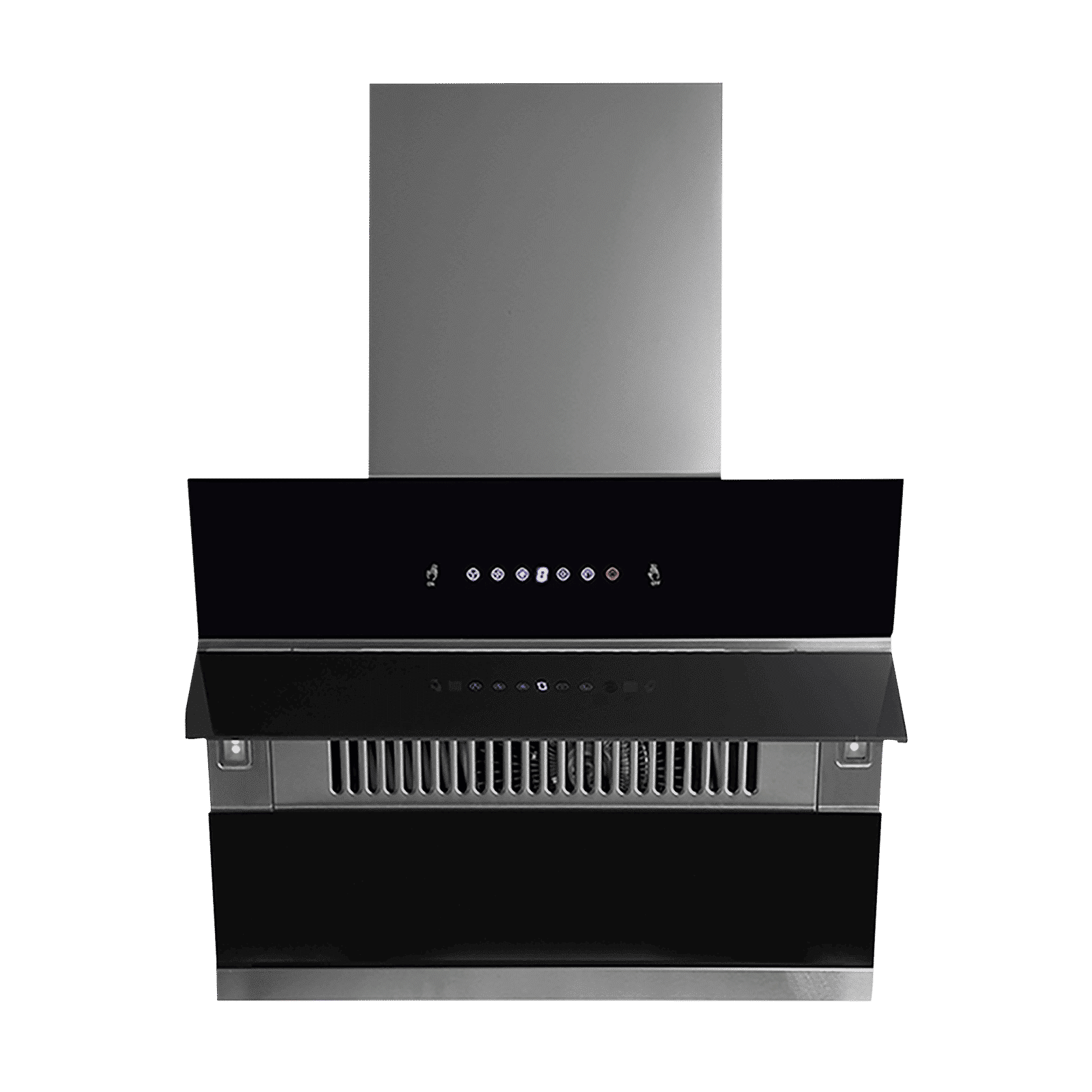 KAFF NOBELO TX DHC 60cm 1250m3/hr Ducted Auto Clean Wall Mounted Chimney with Touch Control Panel (Black)_1