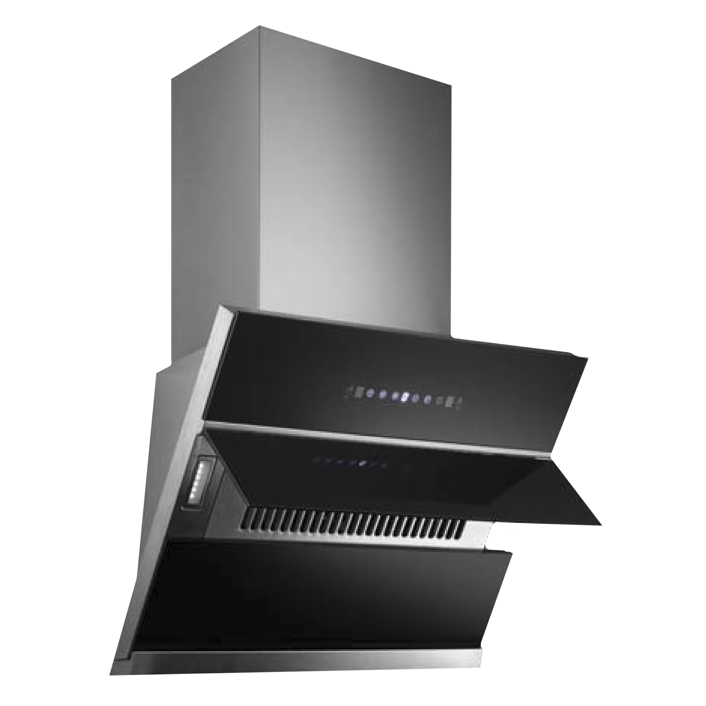 KAFF NOBELO TX DHC 60cm 1250m3/hr Ducted Auto Clean Wall Mounted Chimney with Touch Control Panel (Black)_4