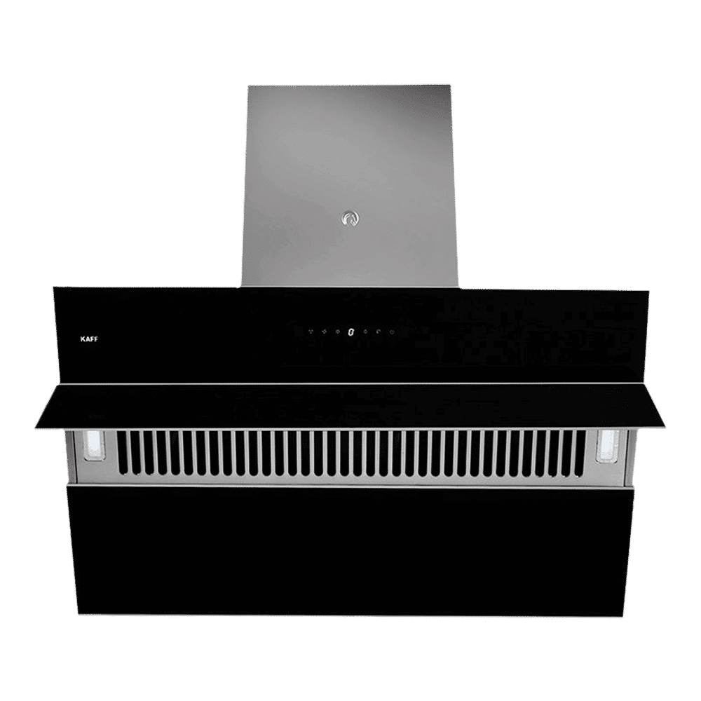 KAFF NOBELO TX DHC 90cm 1340m3/hr Ducted Auto Clean Wall Mounted Chimney with Touch Control Panel (Black)_5
