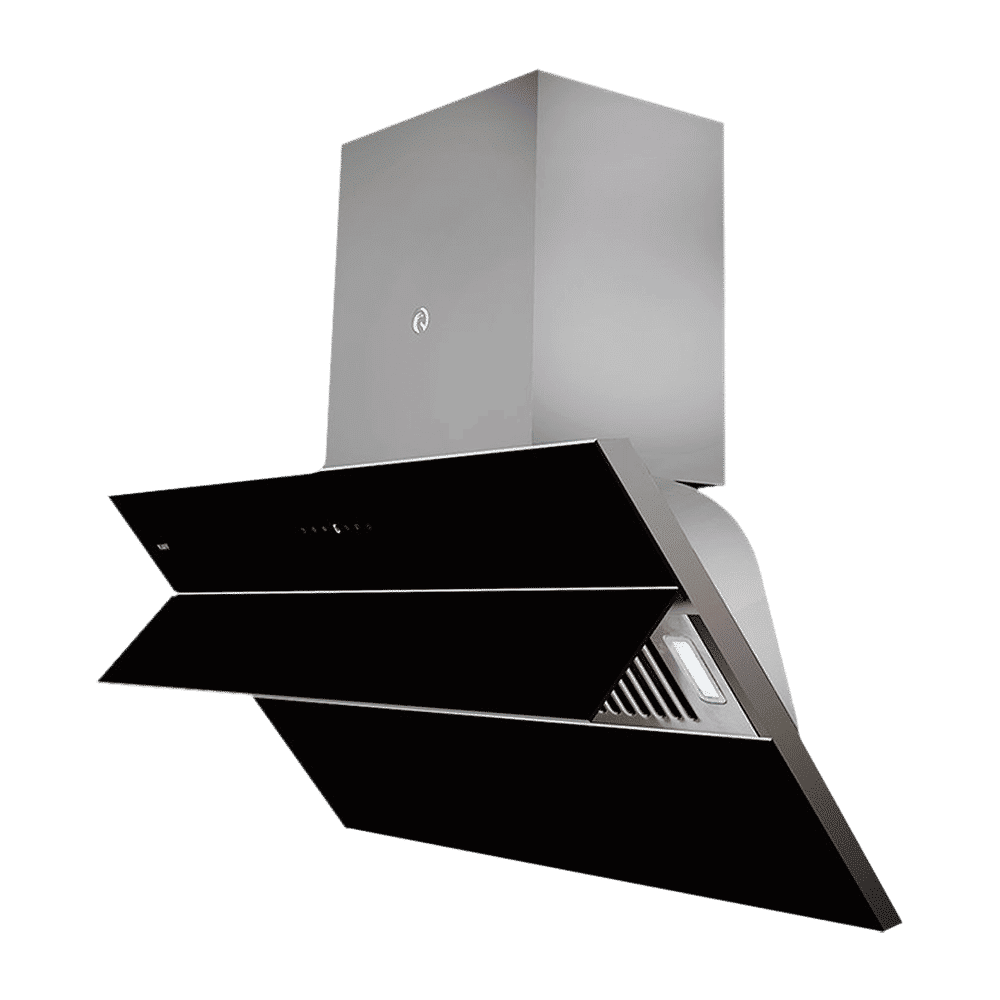 KAFF NOBELO TX DHC 90cm 1340m3/hr Ducted Auto Clean Wall Mounted Chimney with Touch Control Panel (Black)_6