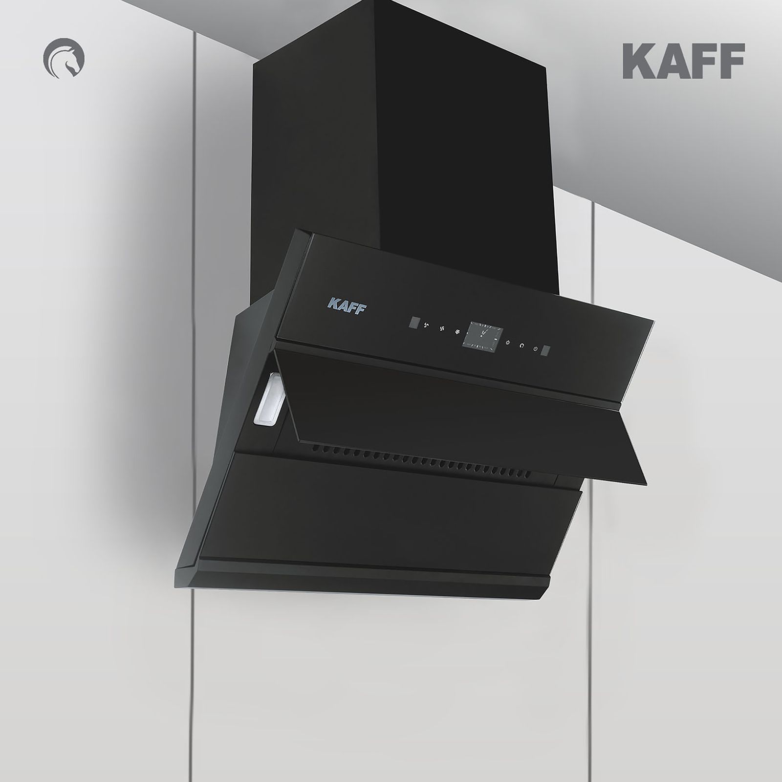 KAFF ALBURY DHC 60cm 1280m3/hr Ducted Auto Clean Wall Mounted Chimney with Thermostatic Touch Control Panel (Black)_20