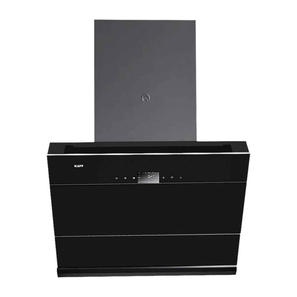 KAFF HAWK DHC 60cm 1180m3/hr Ducted Auto Clean Wall Mounted Chimney with Thermostatic Touch Control Panel (Black)_1