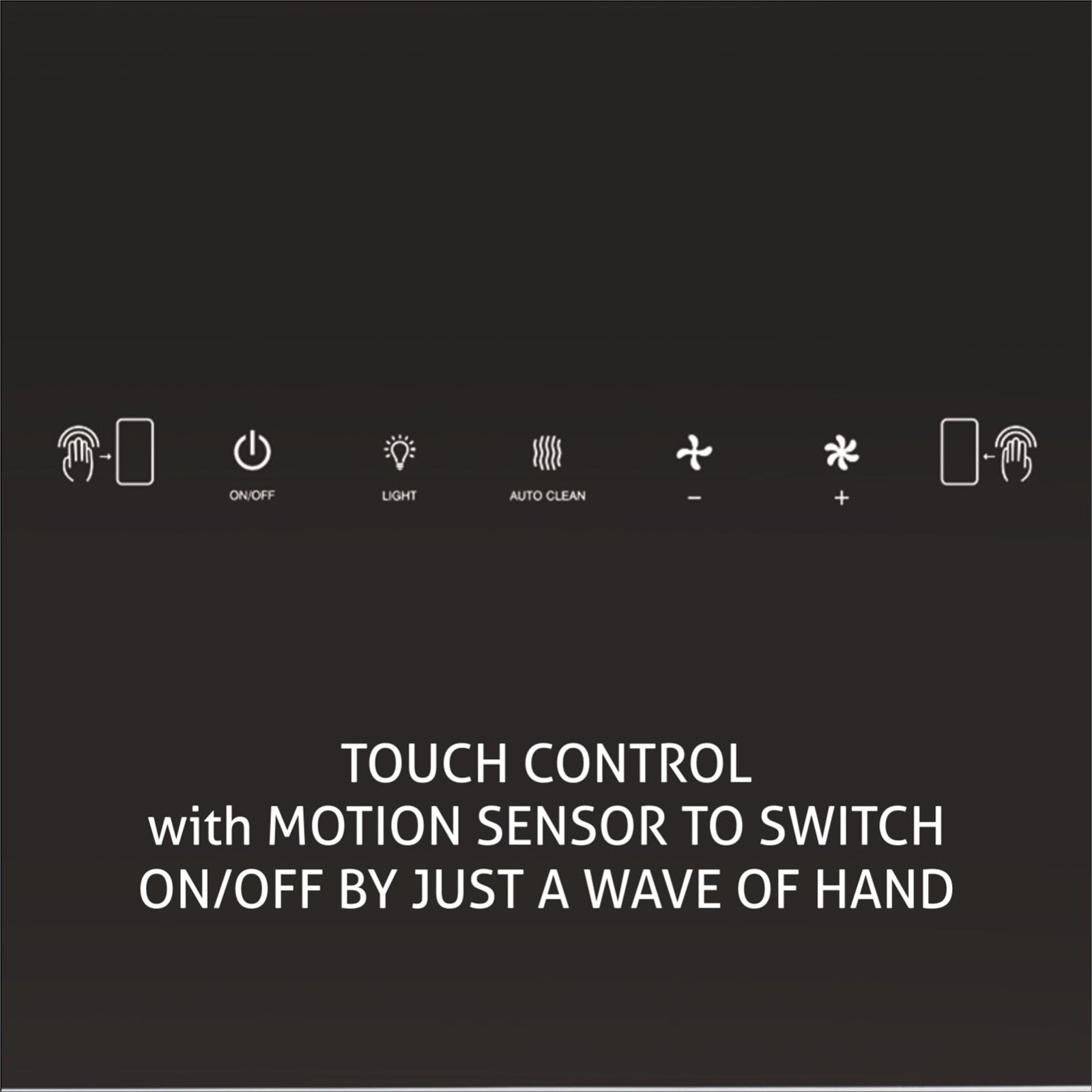 GLEN 6066 MS 60cm 1200m3/hr Ductless Auto Clean Wall Mounted Chimney with Touch Control Panel (Black)_6