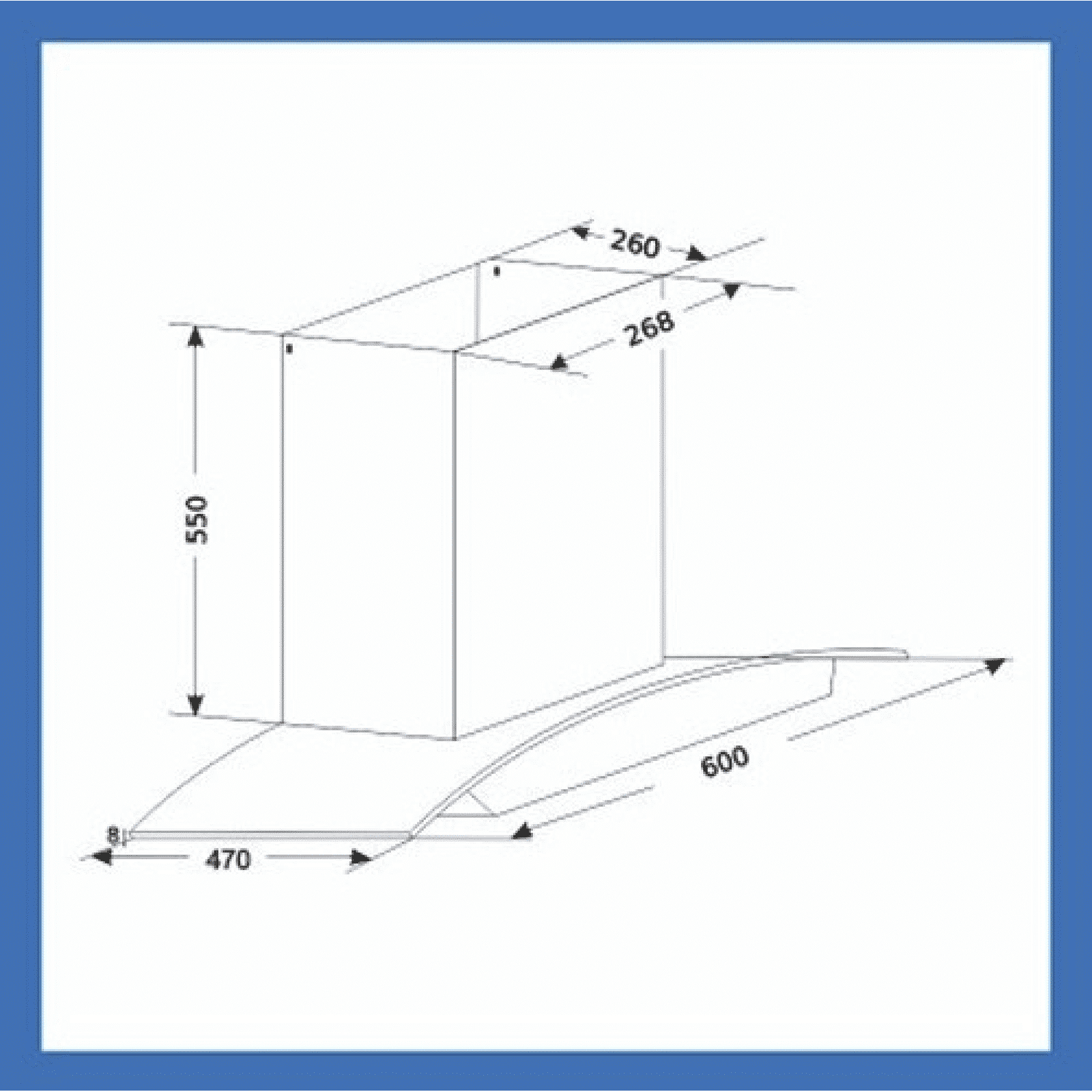 GLEN 6066 BL MS 76cm 1200m3/hr Ductless Auto Clean Wall Mounted Chimney with Touch Control Panel (Black)_6