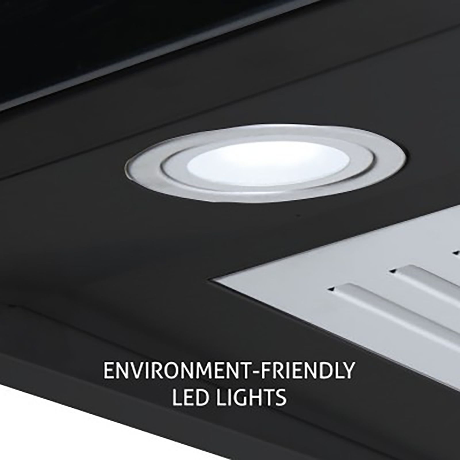 GLEN 6066 BL MS 76cm 1200m3/hr Ductless Auto Clean Wall Mounted Chimney with Touch Control Panel (Black)_4