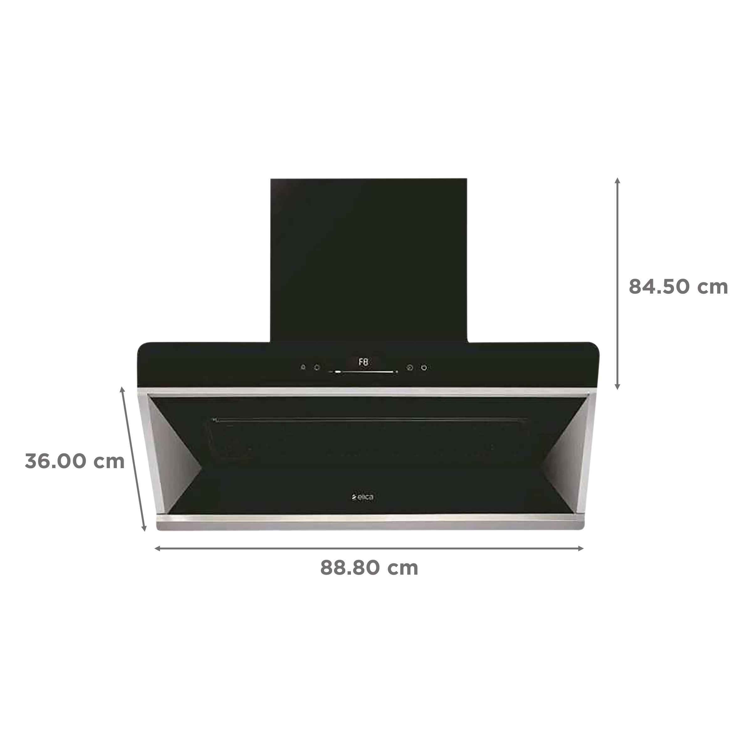 elica EFL S 903 V8PS PLUS 90cm 1150m3/hr Ducted Auto Clean Wall Mounted Chimney with Motion Sensor Controls (Black)_2