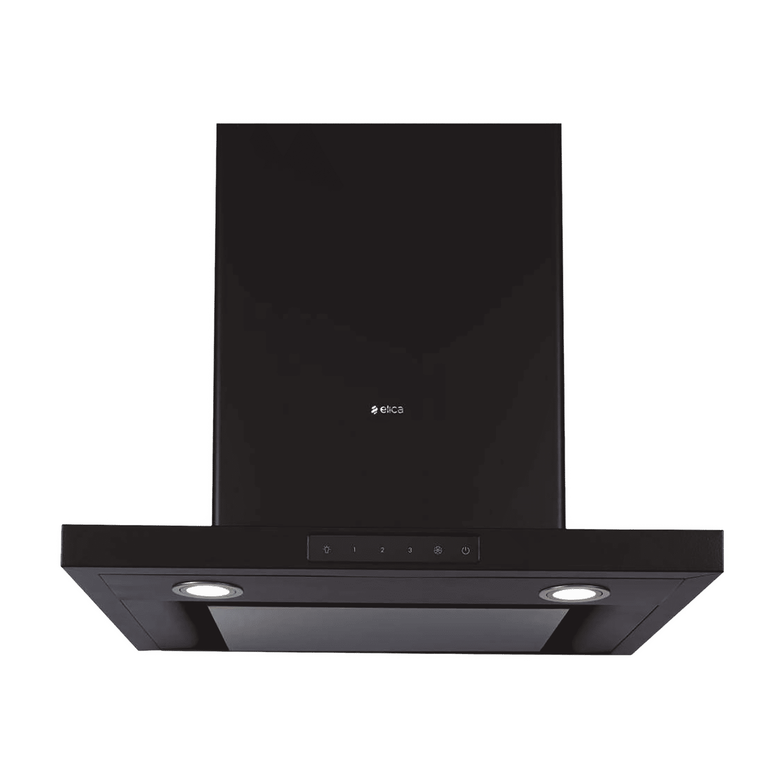 elica SPOT H4 EDS HE LTW 90 NERO T4V LED 90cm 1010m3/hr Ducted Wall Mounted Chimney with Touch Control (Black)_1