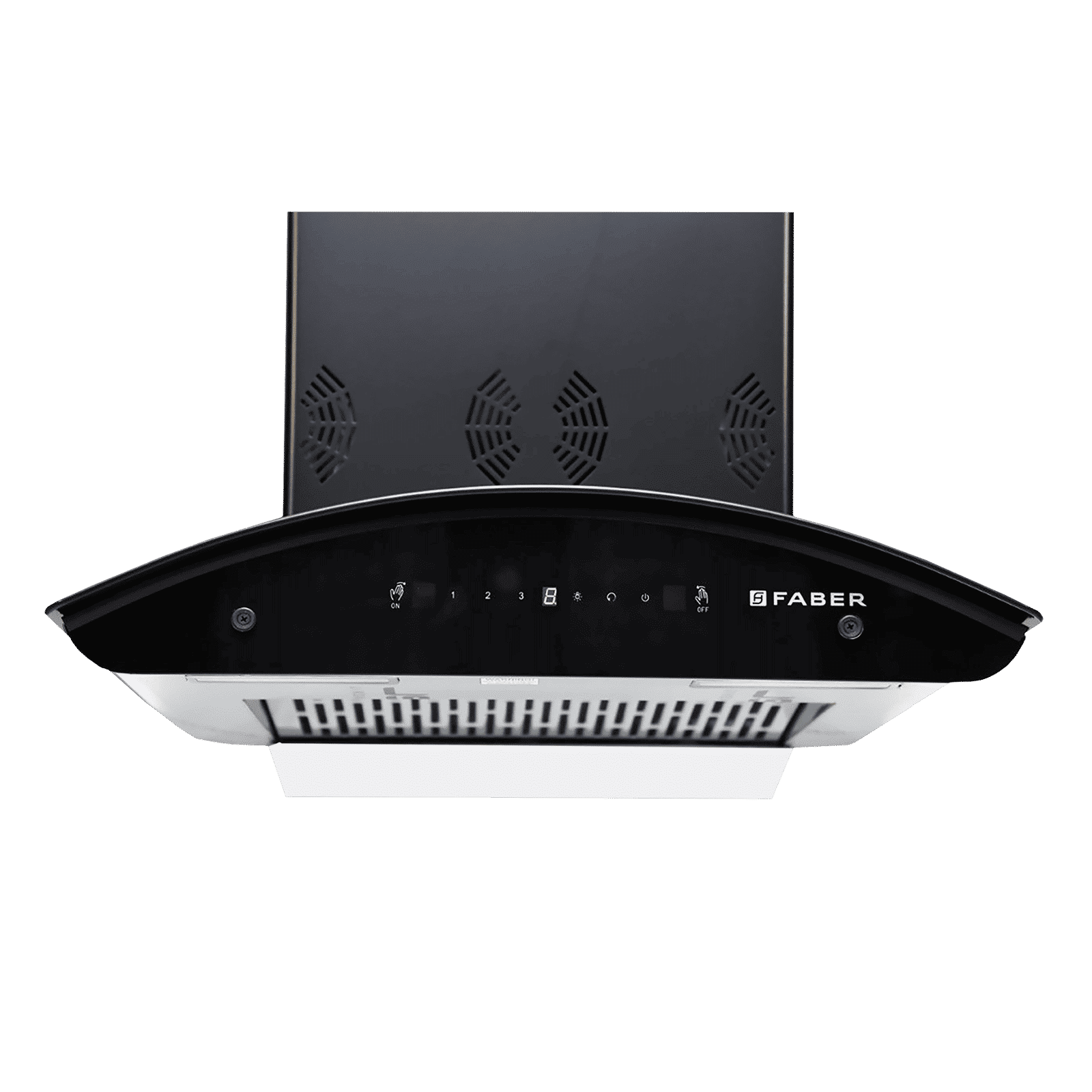 FABER Crest 3D Plus 60cm 1250m3/hr Ductless Auto Clean Wall Mounted Chimney with T2S2 Technology (Black)_4
