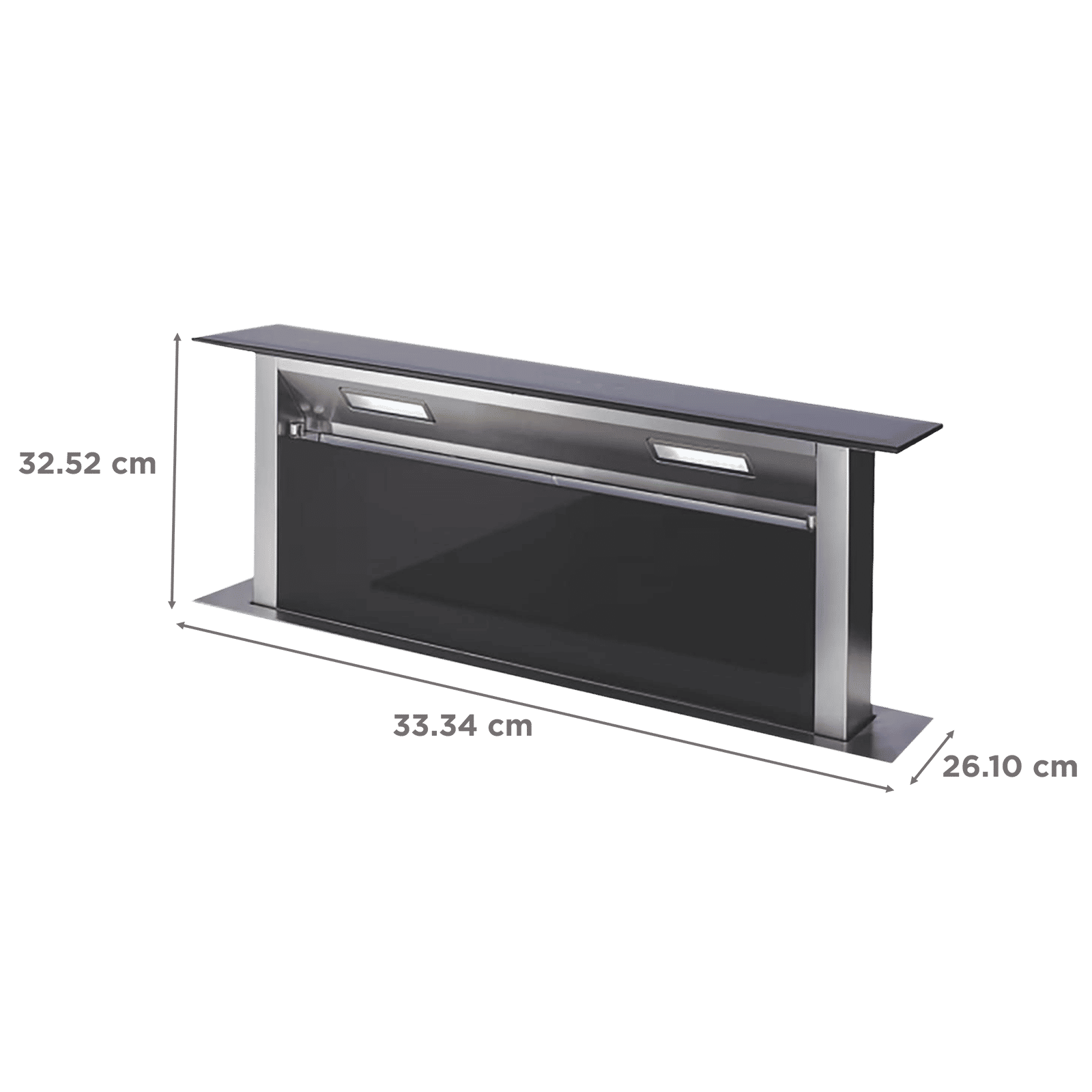 elica DRAFT 90 SS 90cm 1100m3/hr Ducted Wall Mounted Chimney with Touch Control Panel (Stainless Steel)_2